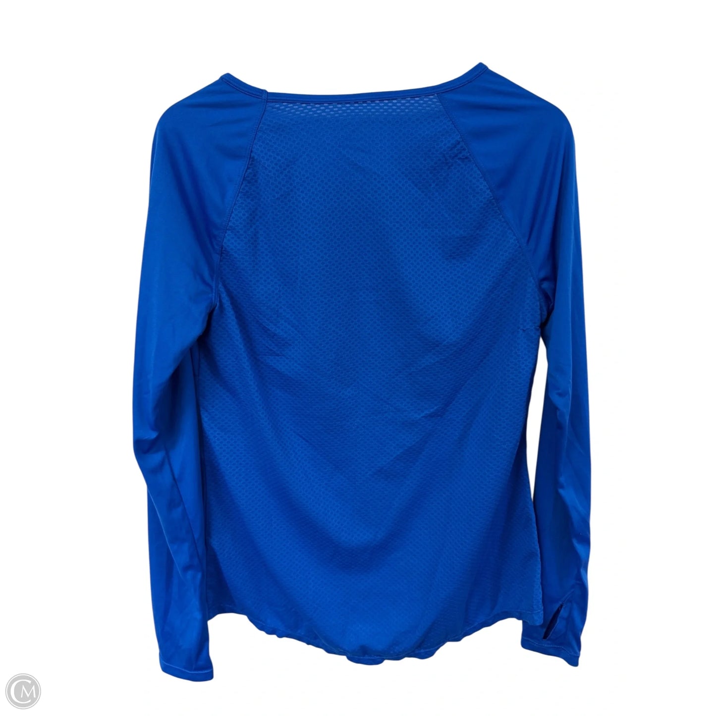 Athletic Top Long Sleeve Crewneck By Danskin Now In Blue, Size: L