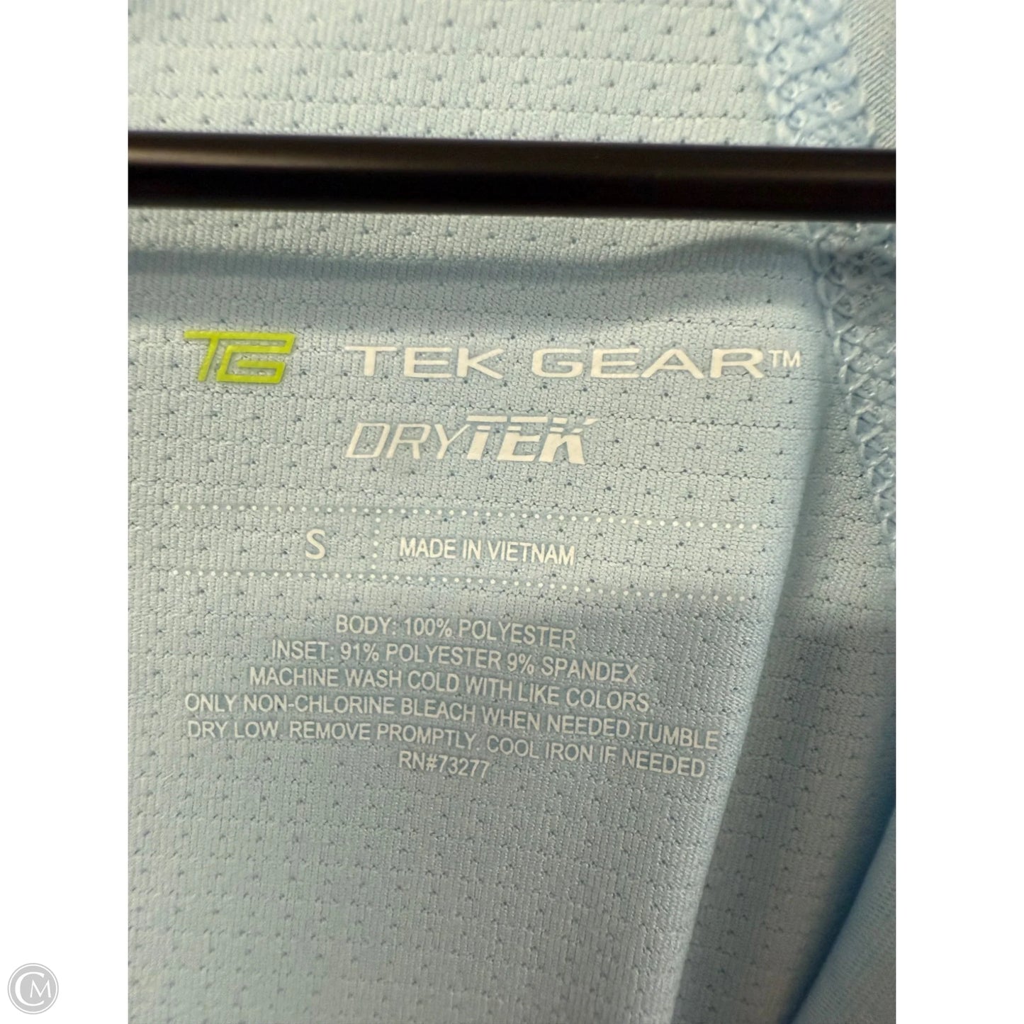 Athletic Top Short Sleeve By Tek Gear In Blue, Size: S