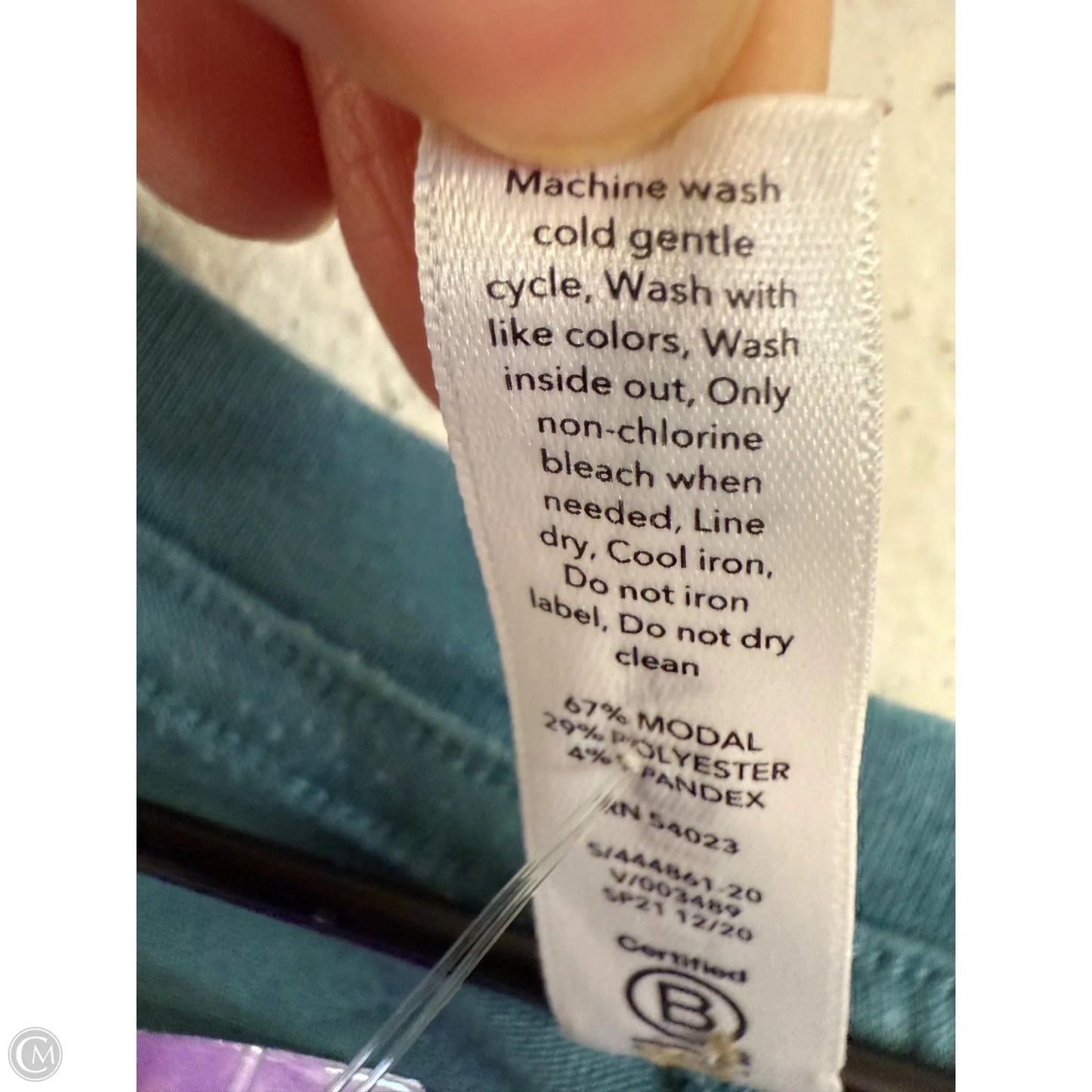 Athletic Top Short Sleeve By Athleta In Blue, Size: M