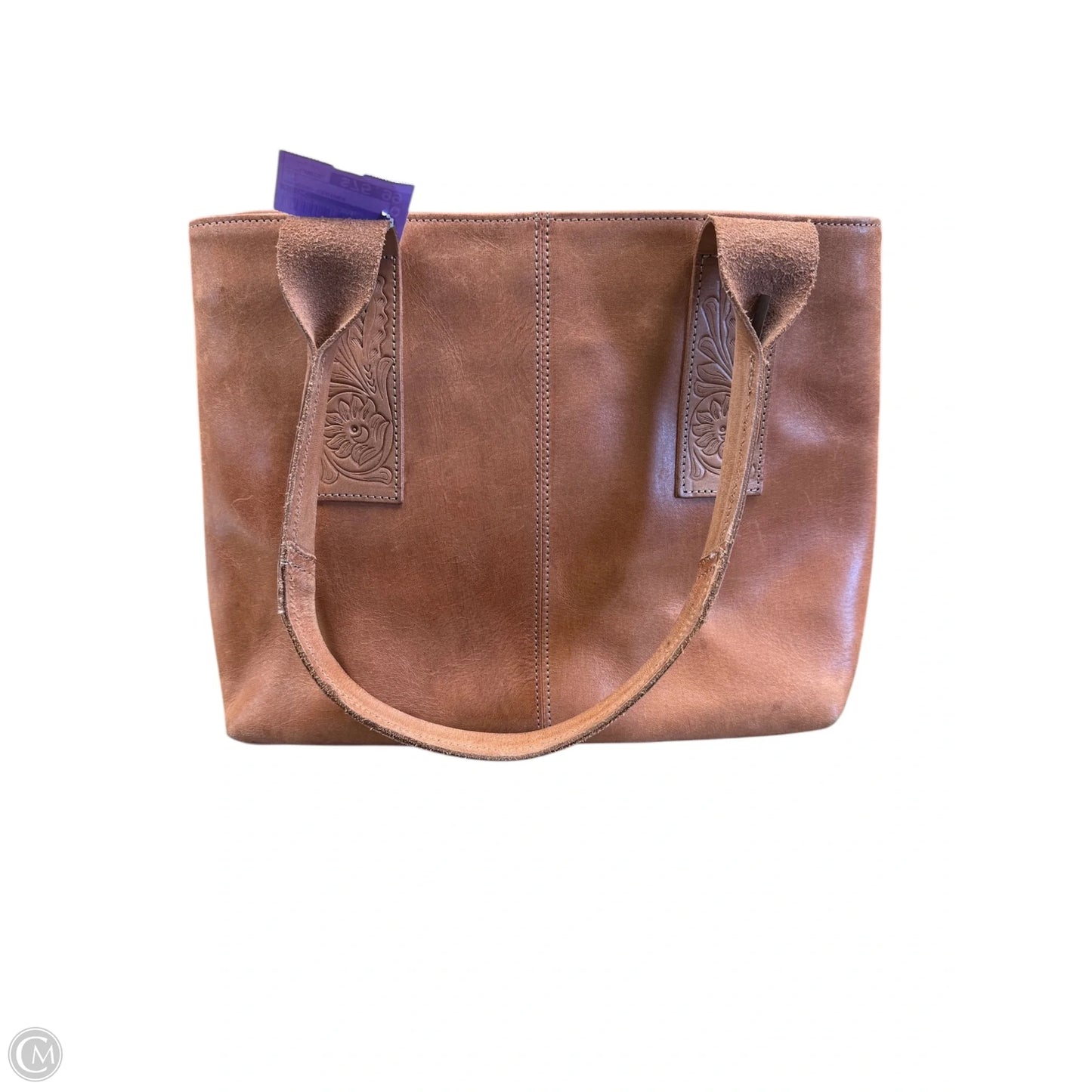 Handbag Leather By Cmc, Size: Large
