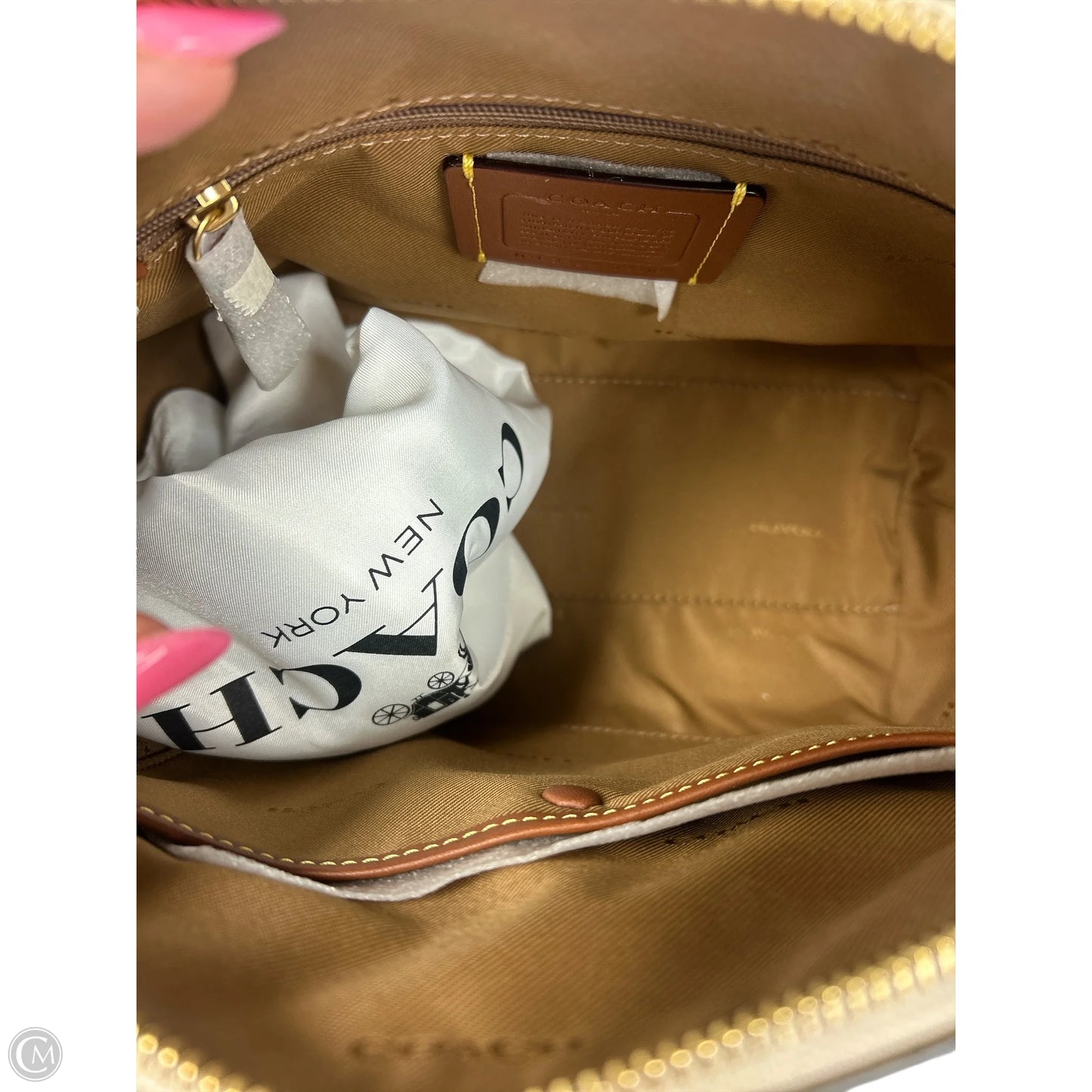 Handbag Designer By Coach, Size: Medium