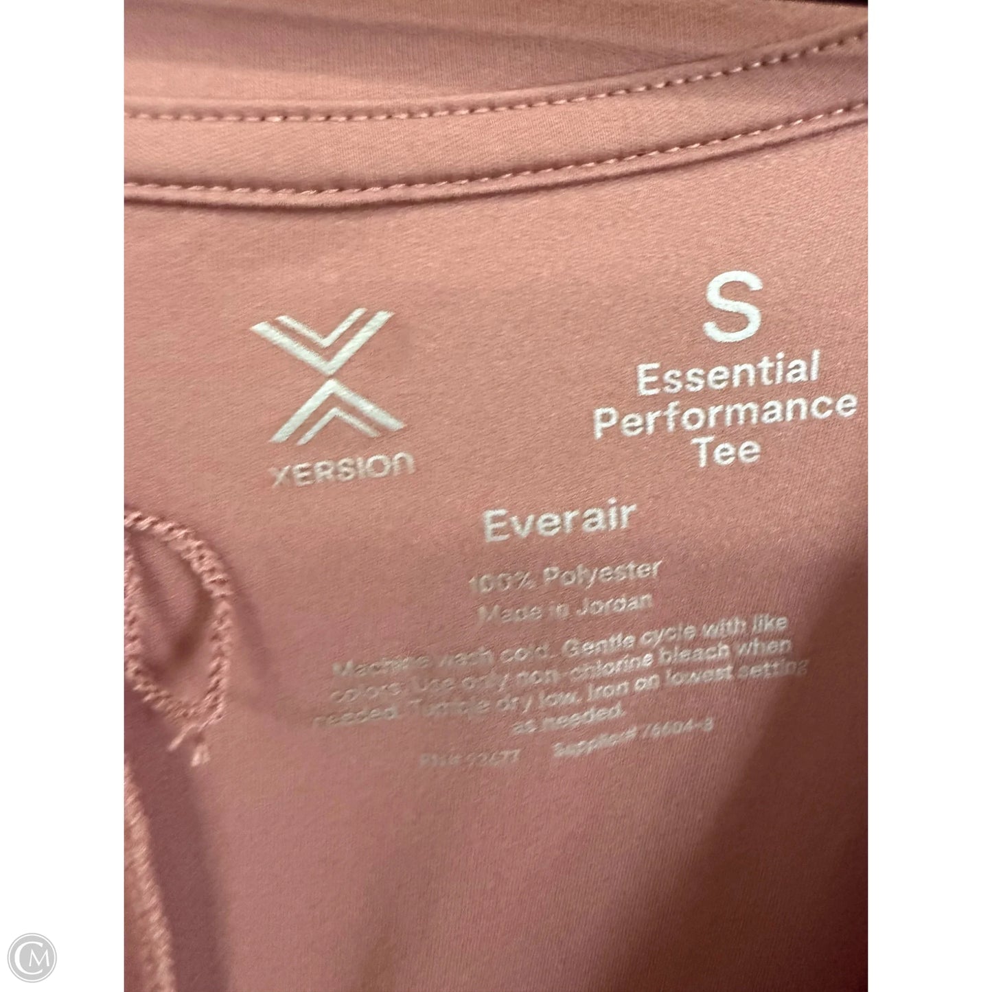 Athletic Top Short Sleeve By Xersion In Pink, Size: S