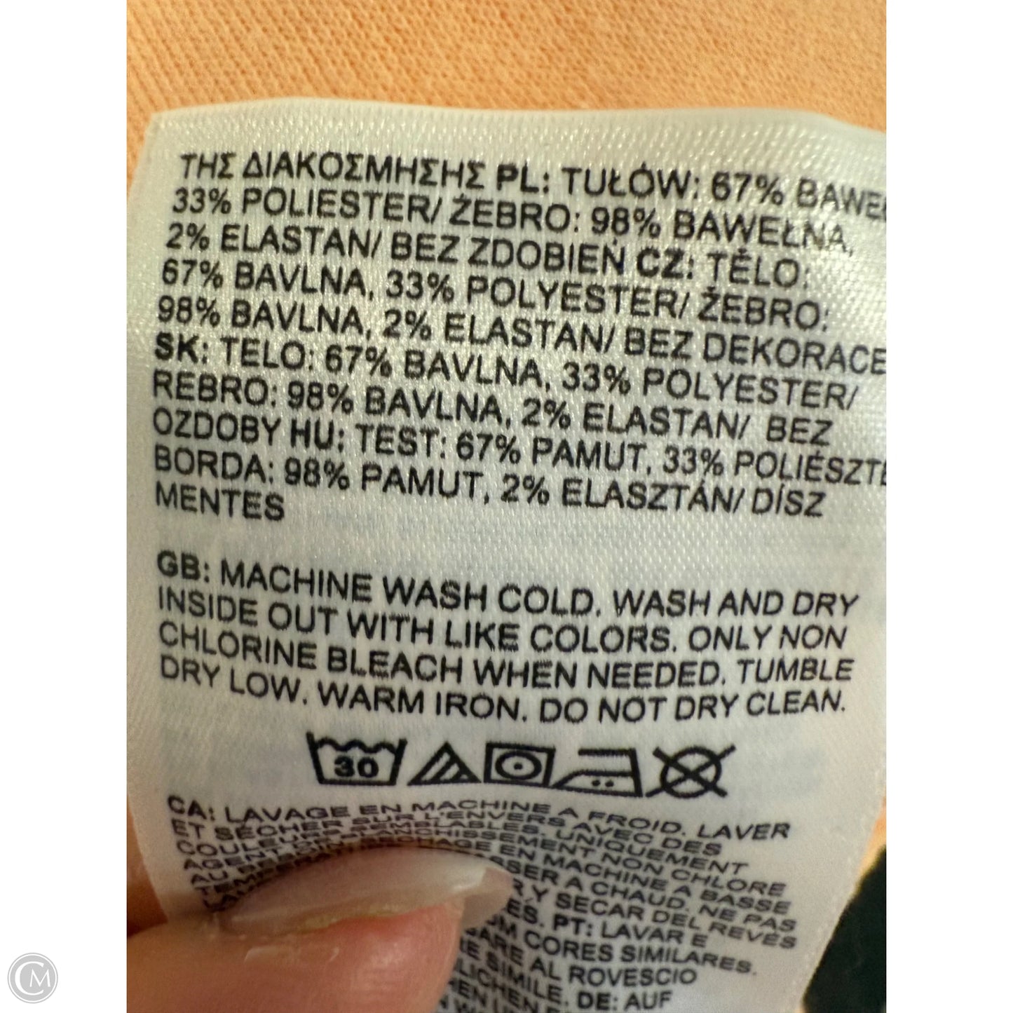 Sweatshirt Hoodie By The North Face In Orange, Size: Xl