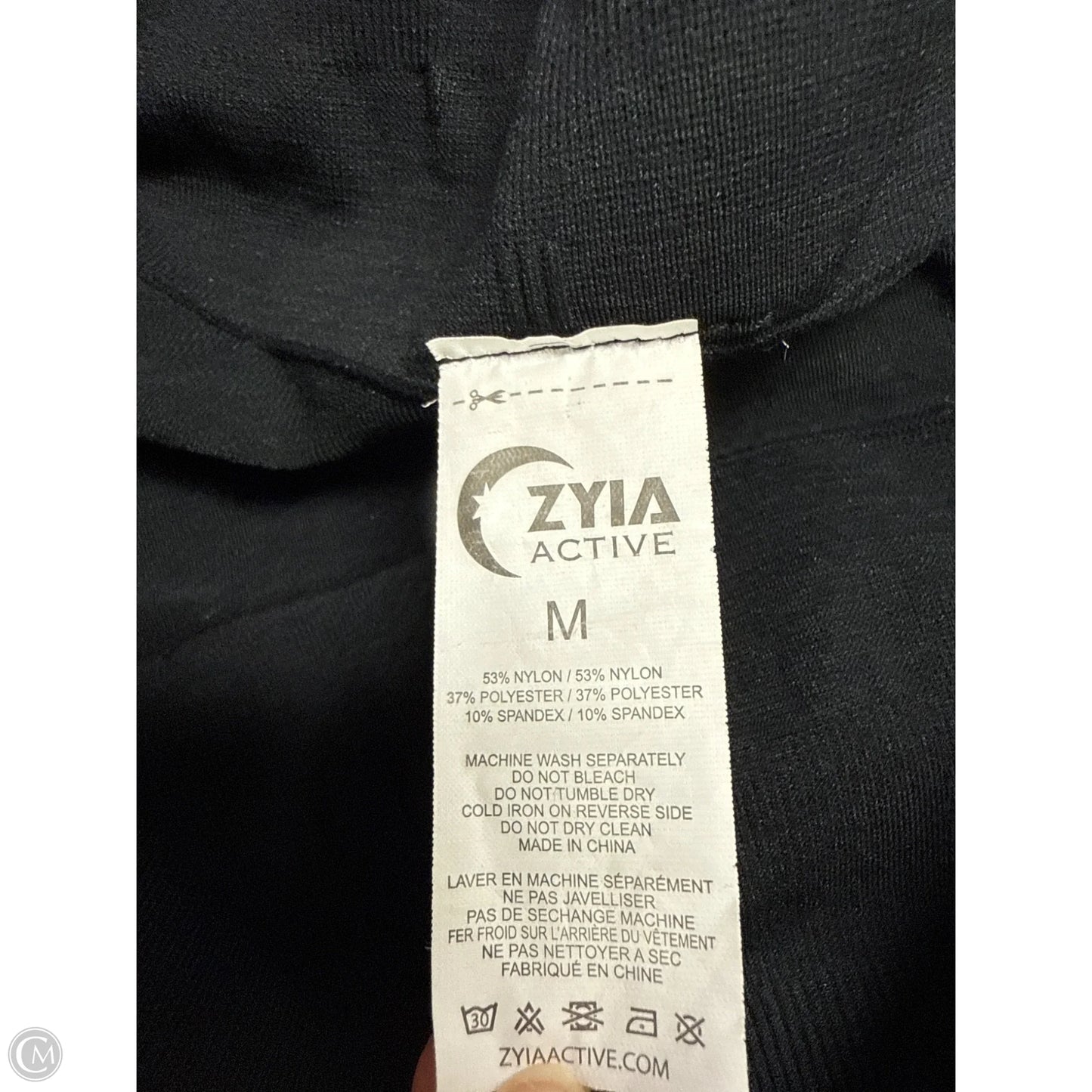 Athletic Leggings By Zyia In Black, Size: M