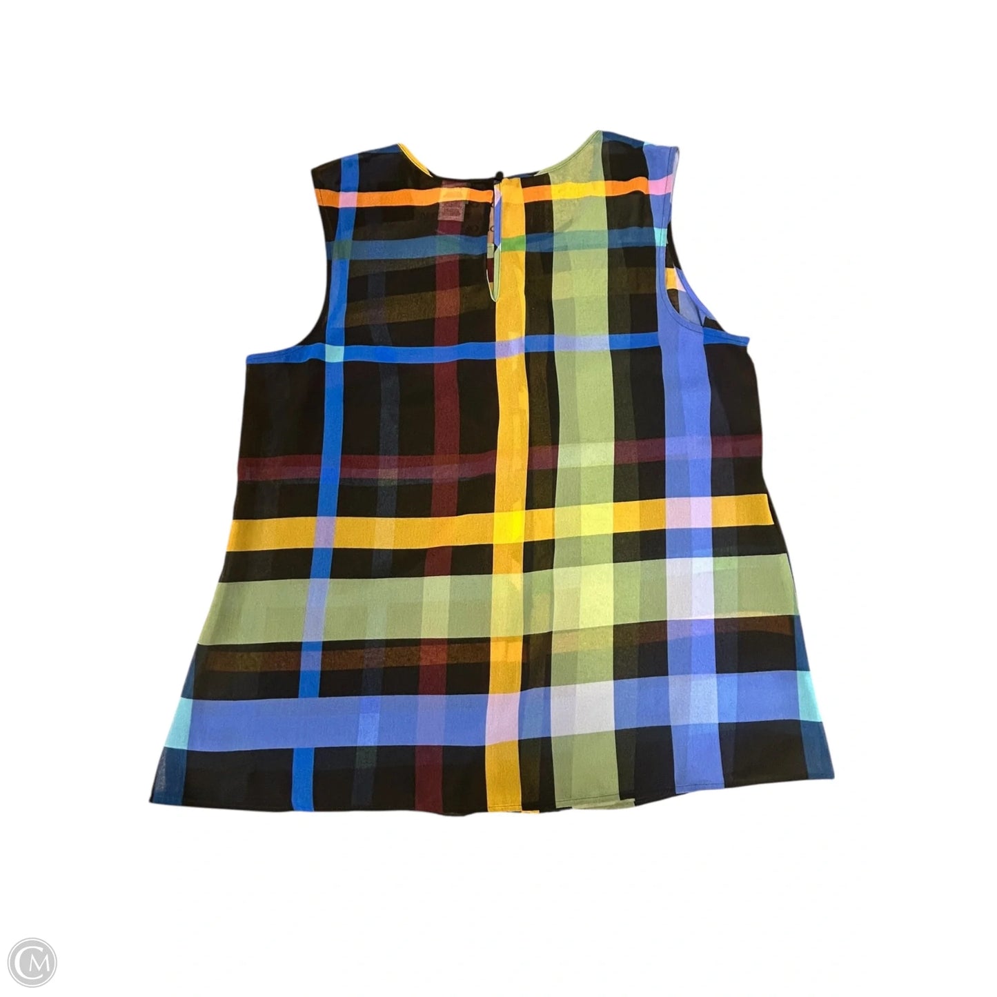 Top Sleeveless By Cabi In Multi-colored, Size: L