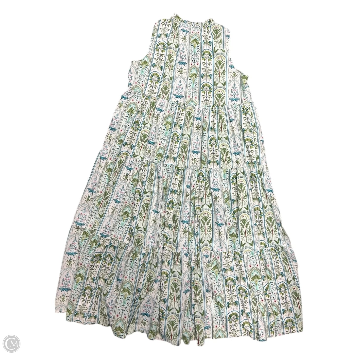 Dress Casual Maxi By Crown And Ivy In Green & White, Size: 2x