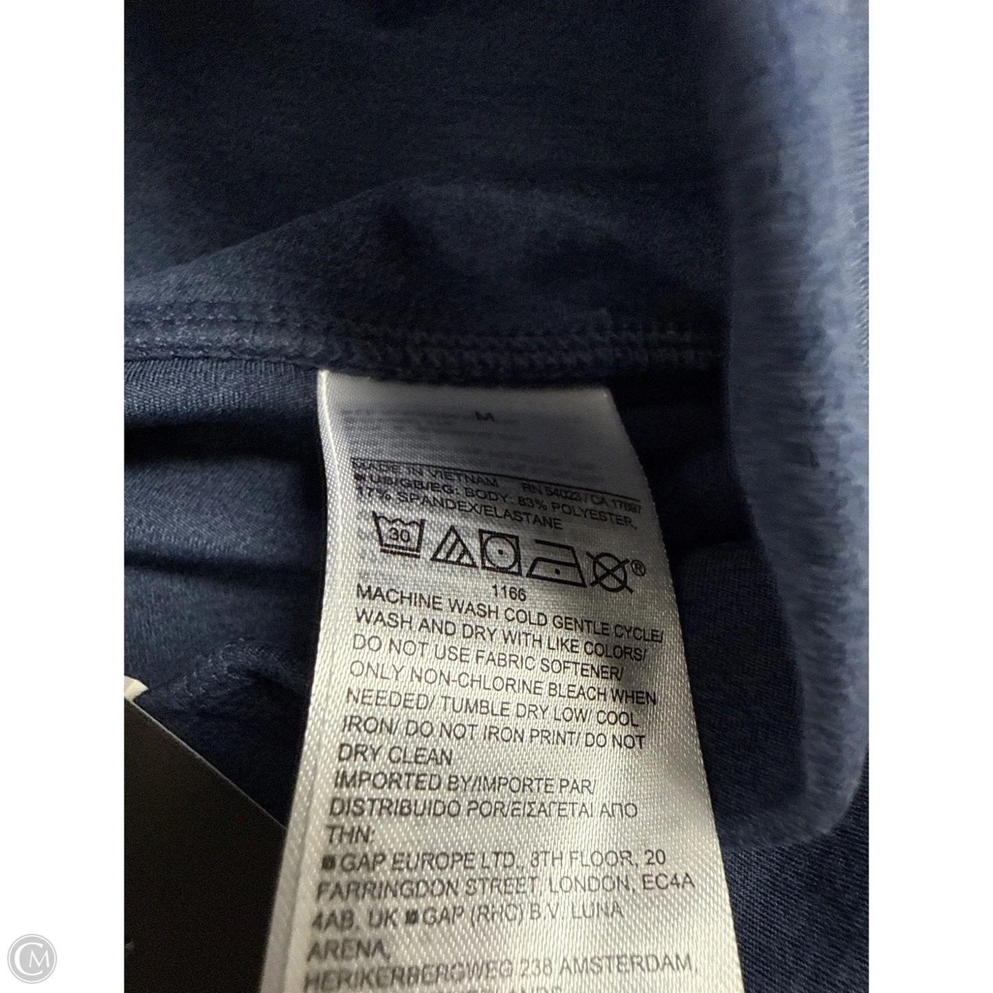 Athletic Leggings By Gapfit In Navy, Size: M