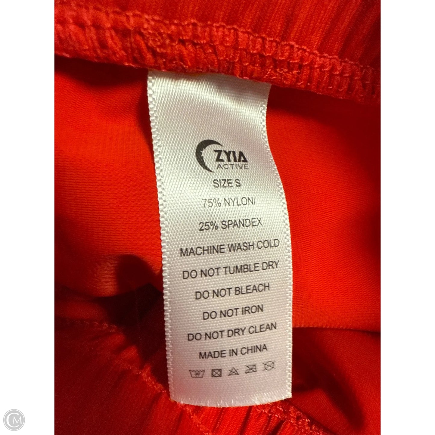 Athletic Pants By Zyia In Red, Size: S