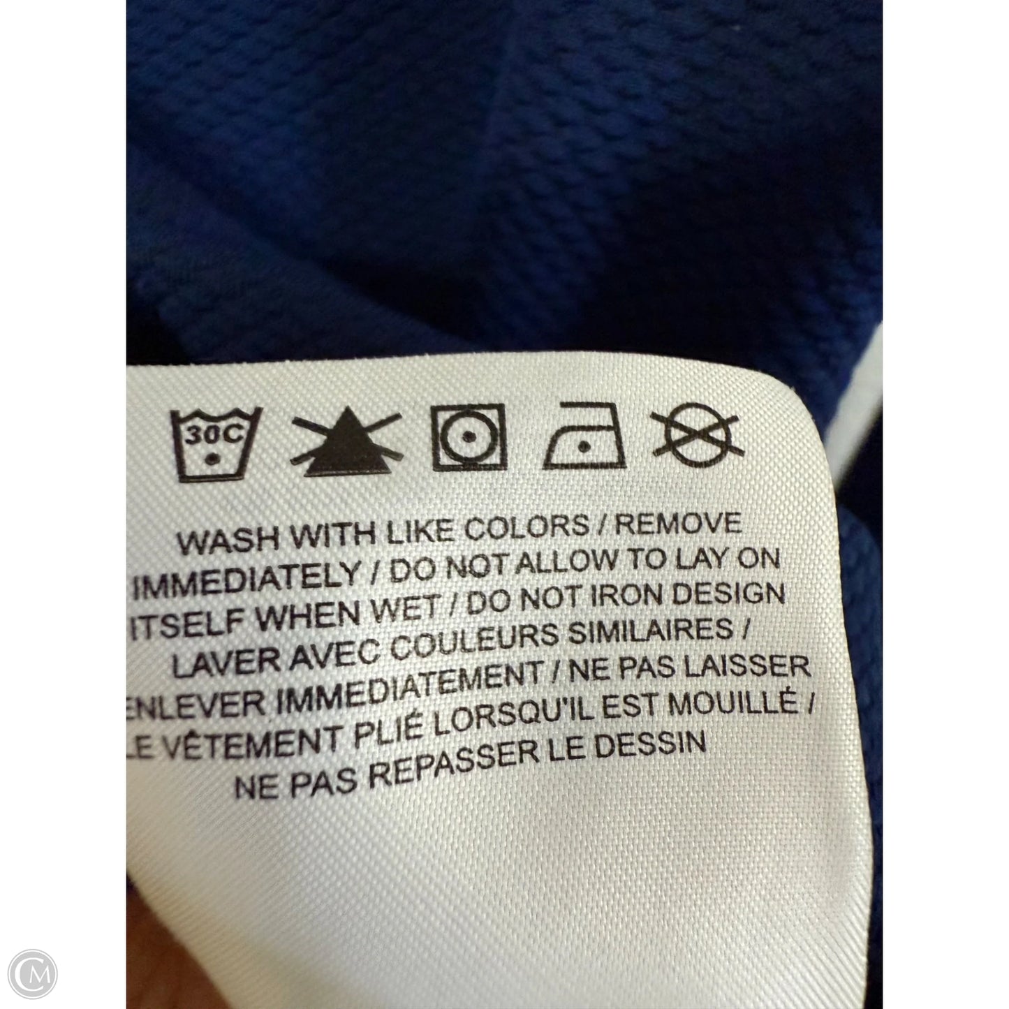 Athletic Jacket By Nike Apparel In Navy, Size: S