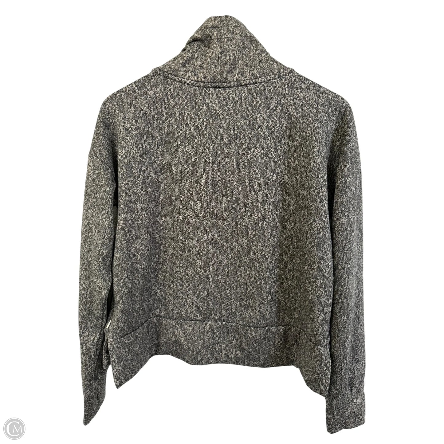 Athletic Sweatshirt Crewneck By Mondetta In Black & Grey, Size: M