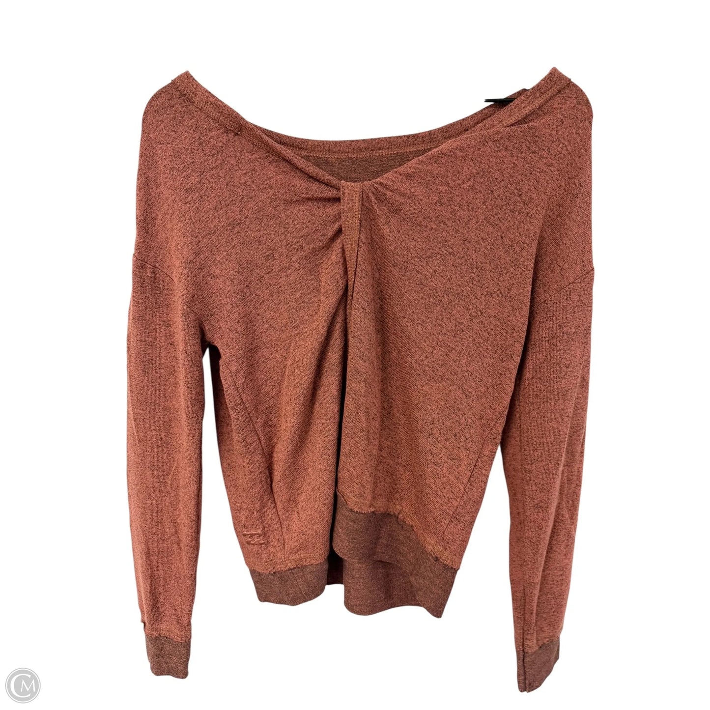 Top Long Sleeve By Billabong In Brown, Size: S