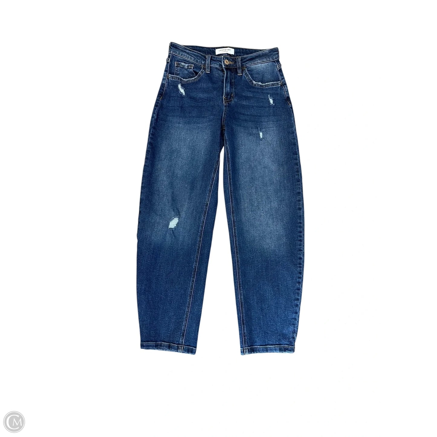 Jeans Straight By Vervet In Blue Denim, Size: 2