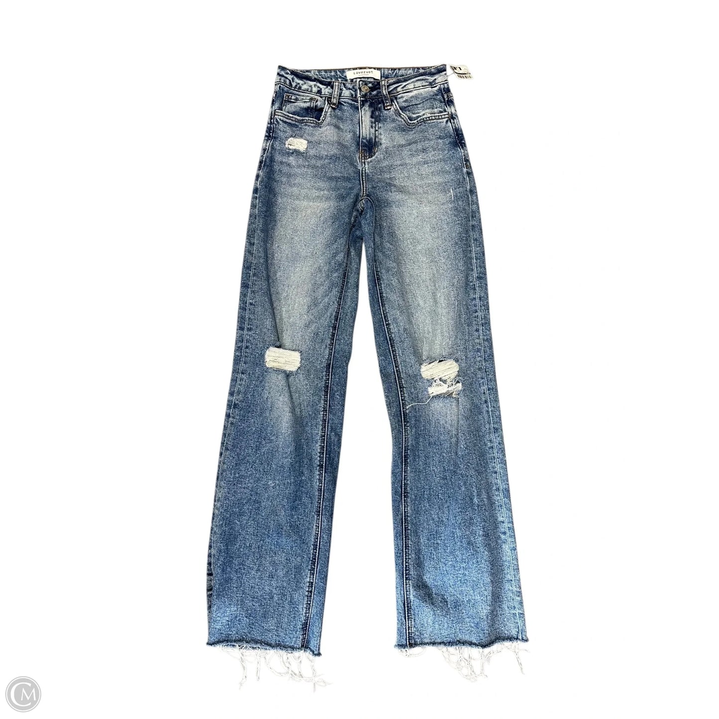 Jeans Straight By Vervet In Blue Denim, Size: 0
