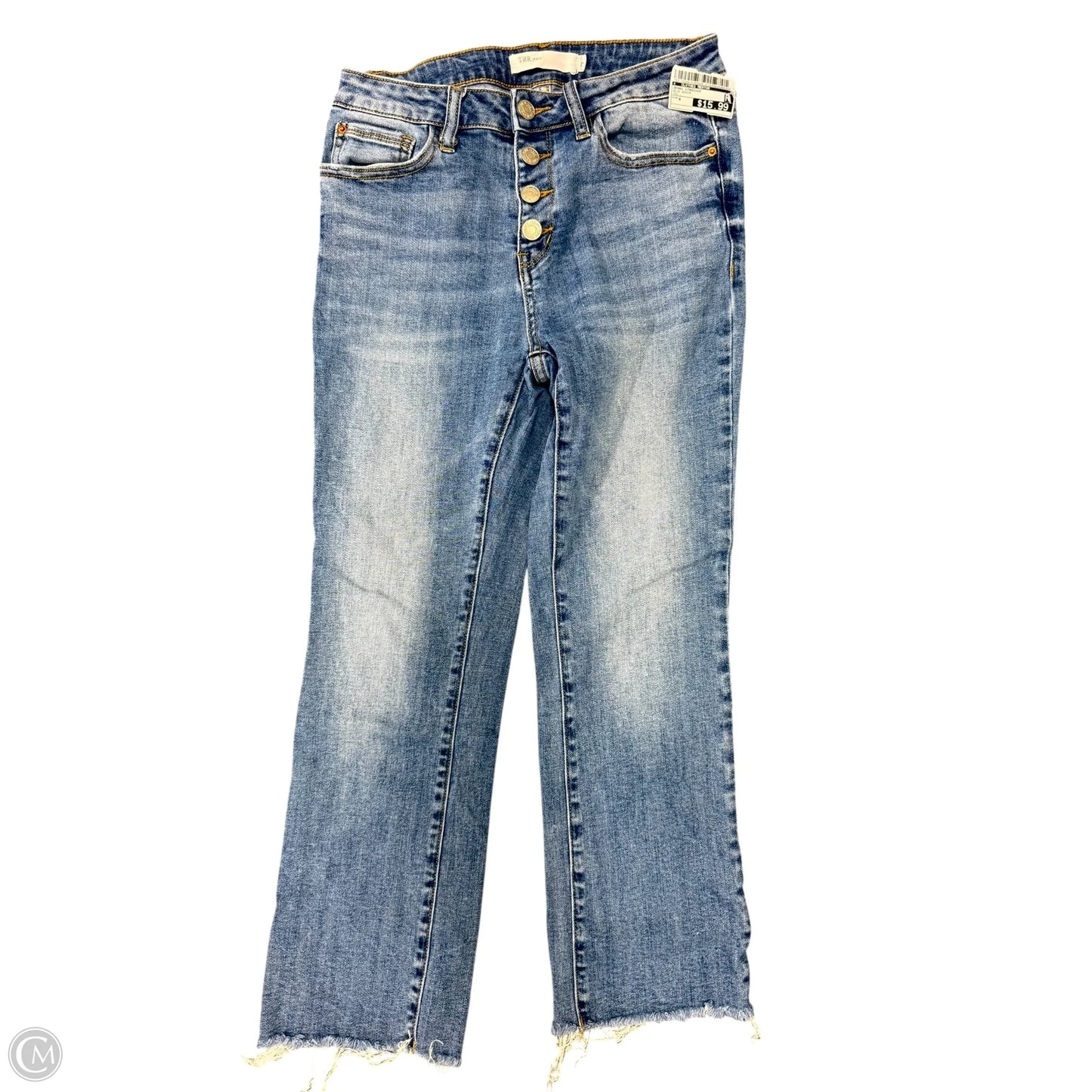 Jeans Straight By Clothes Mentor In Blue Denim, Size: 4