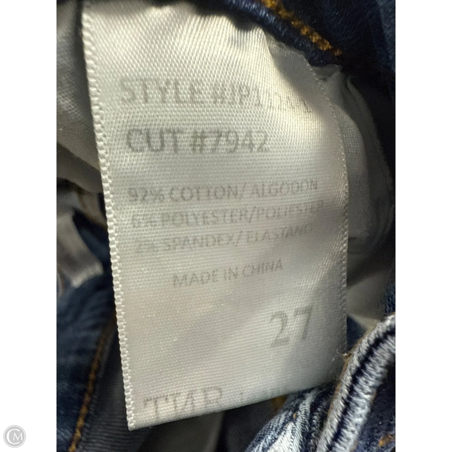 Jeans Straight By Clothes Mentor In Blue Denim, Size: 4
