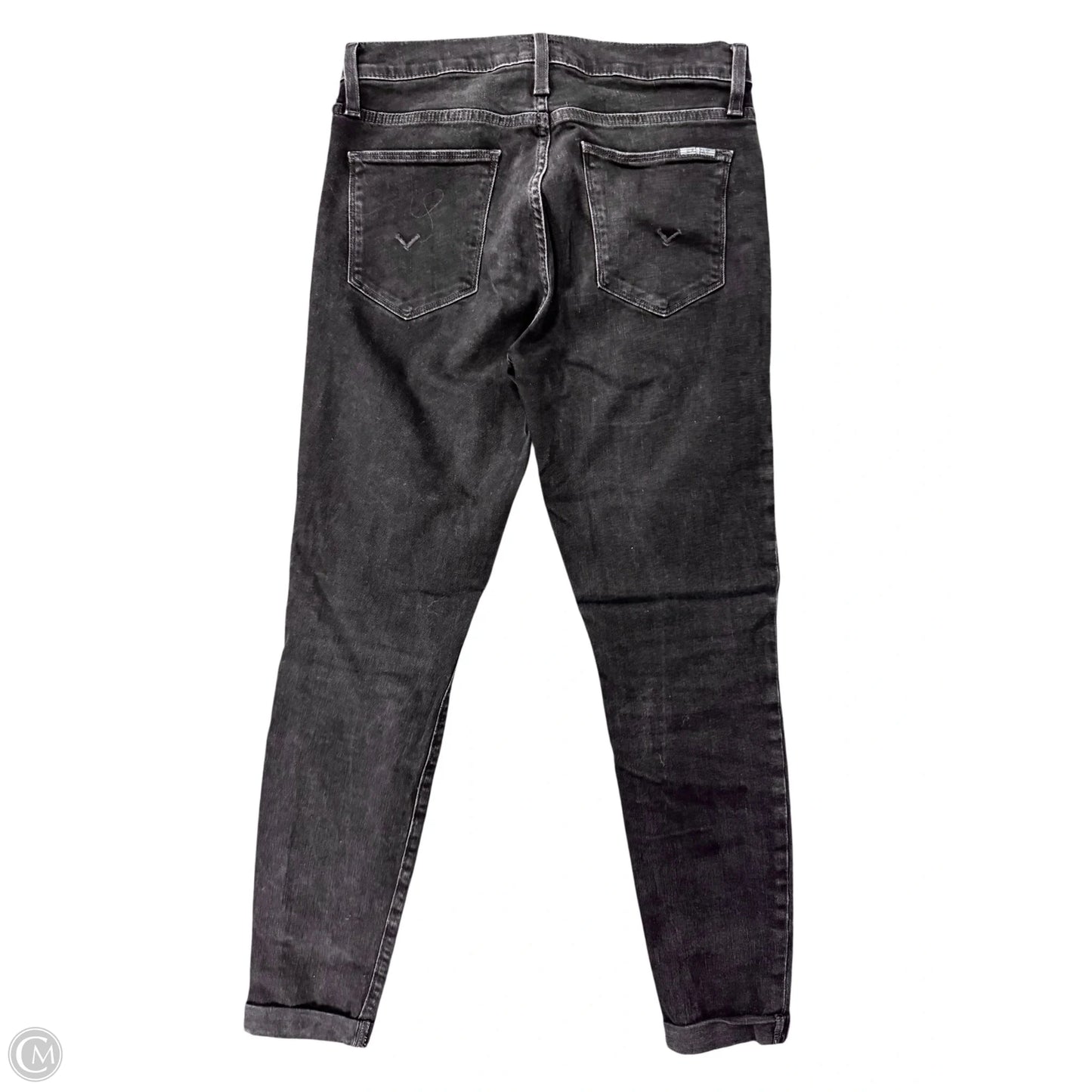 Jeans Skinny By Hudson In Black Denim, Size: 6