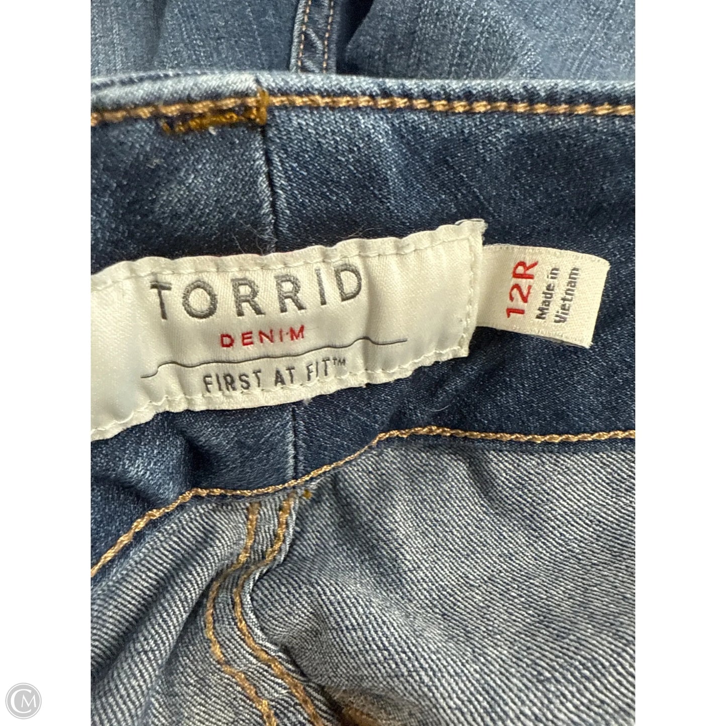 Jeans Skinny By Torrid In Blue Denim, Size: 12