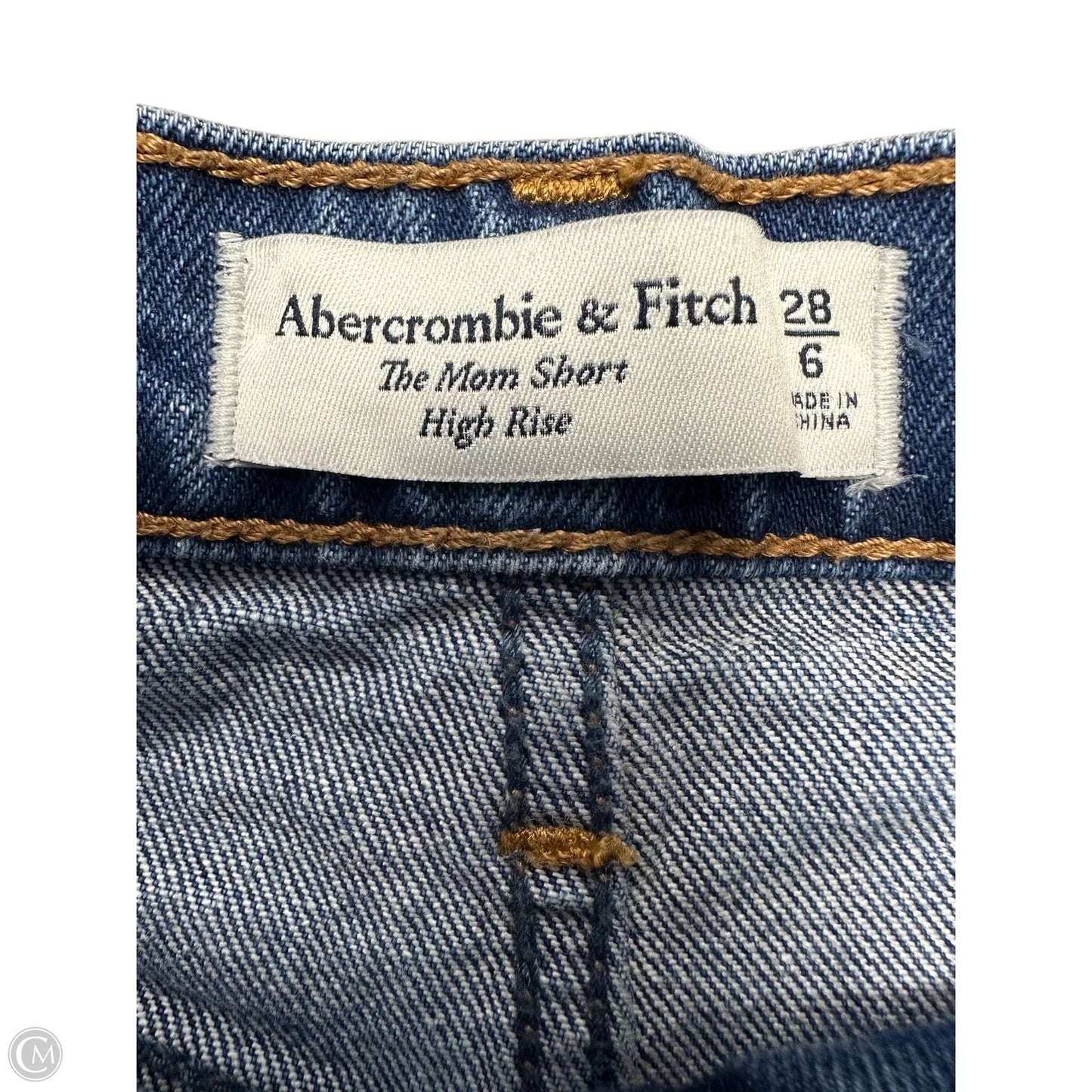 Shorts By Abercrombie And Fitch In Blue Denim, Size: 6
