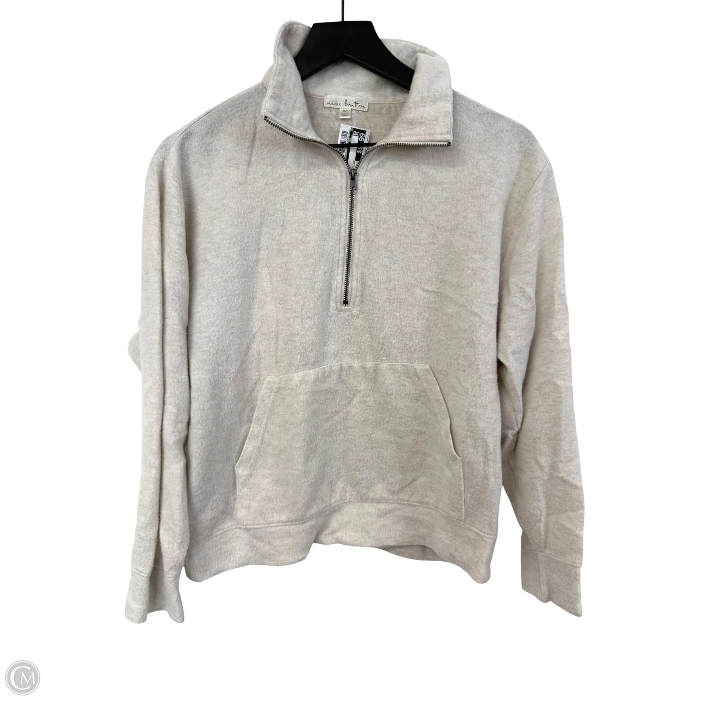 Top Long Sleeve By Cme In Cream, Size: Mp