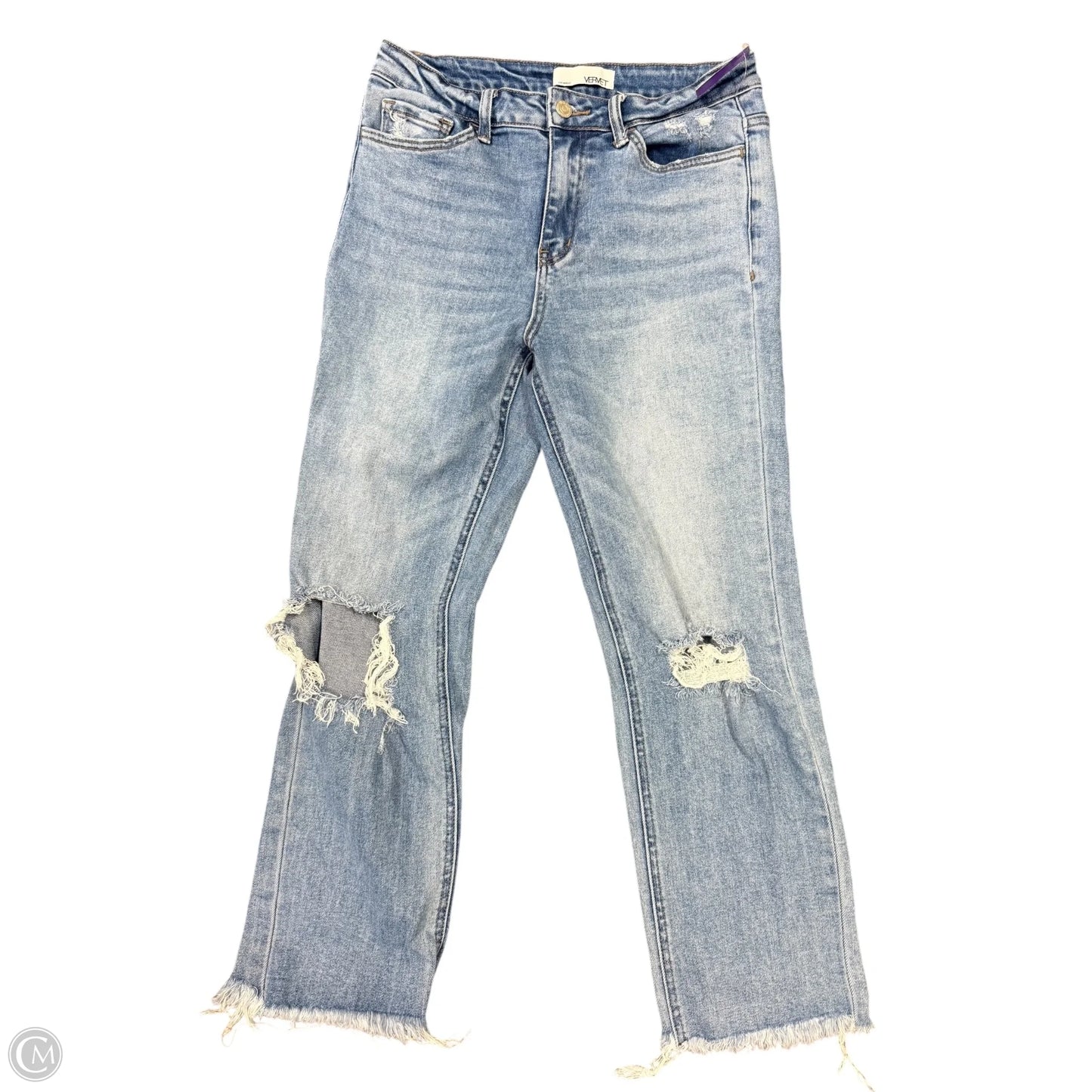 Jeans Straight By Vervet In Blue Denim, Size: 8