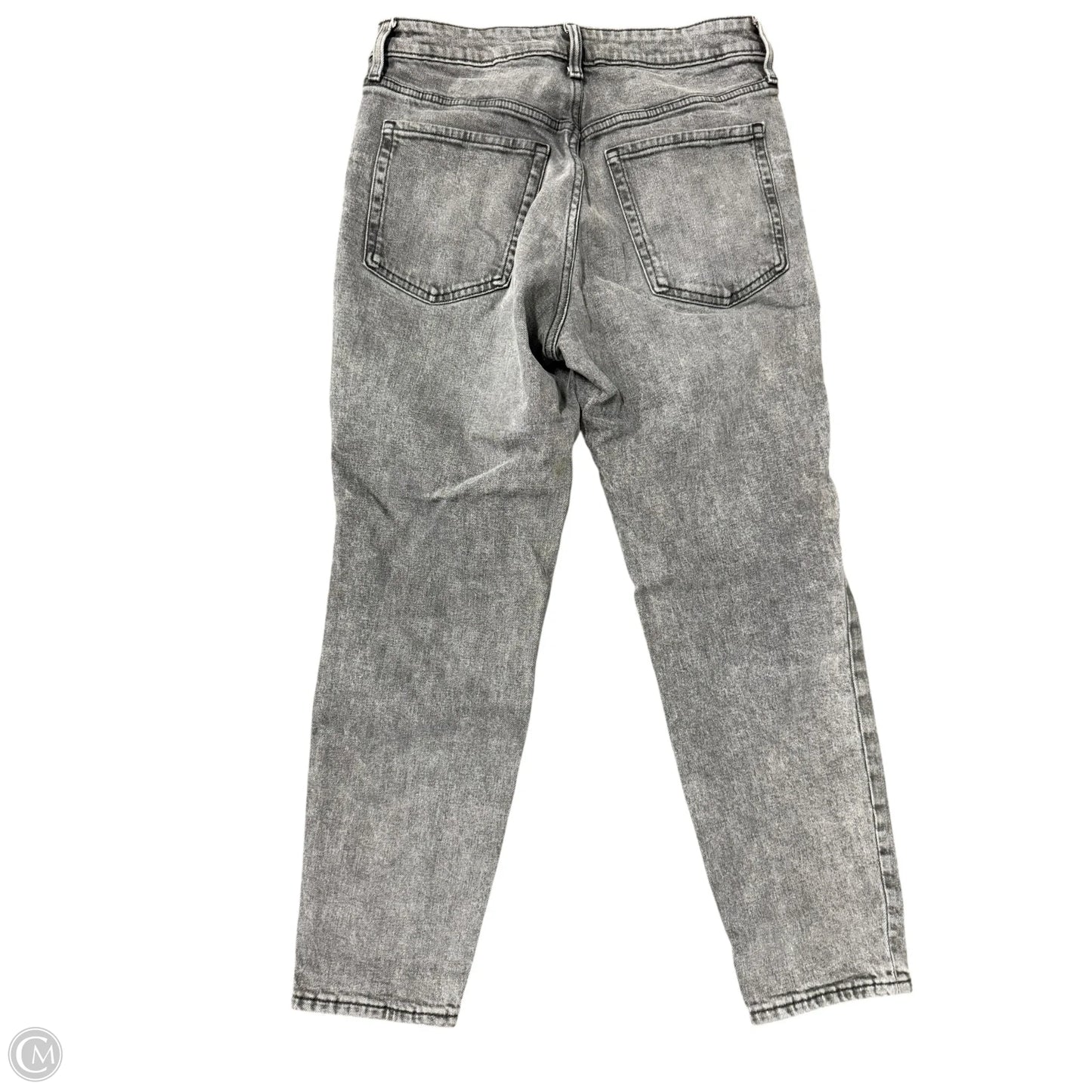 Jeans Straight By Old Navy In Black Denim, Size: 8
