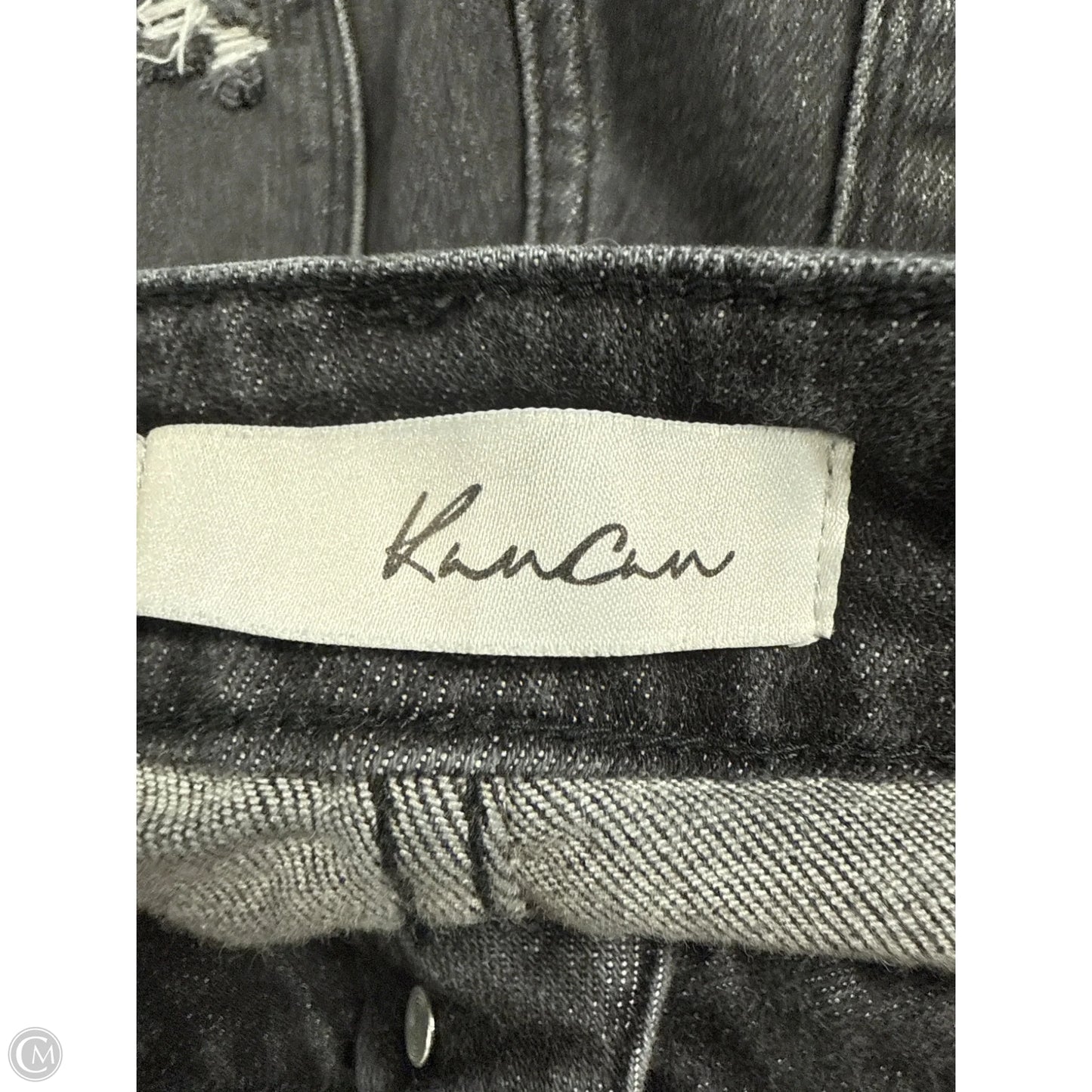 Jeans Skinny By Kancan In Black Denim, Size: 8