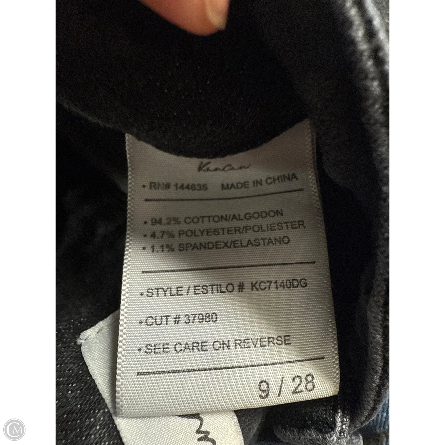 Jeans Skinny By Kancan In Black Denim, Size: 8
