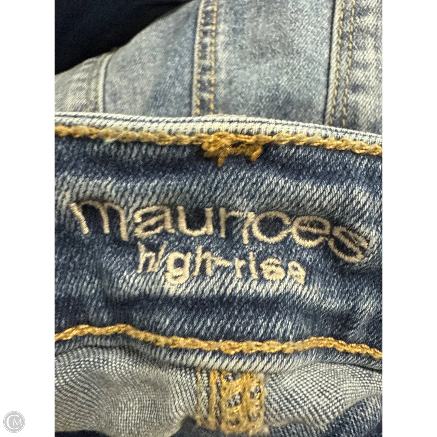 Jeans Skinny By Maurices In Blue Denim, Size: L