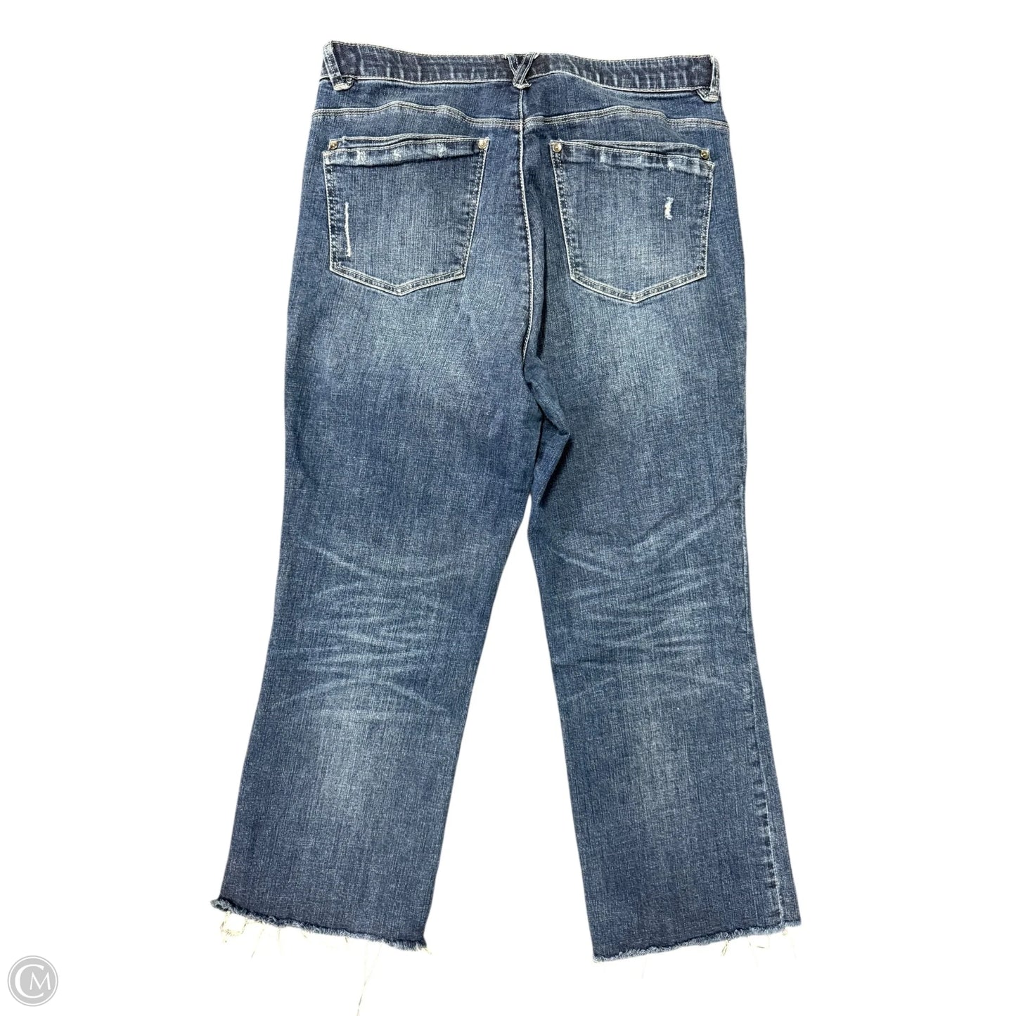 Jeans Straight By Clothes Mentor In Blue Denim, Size: 12