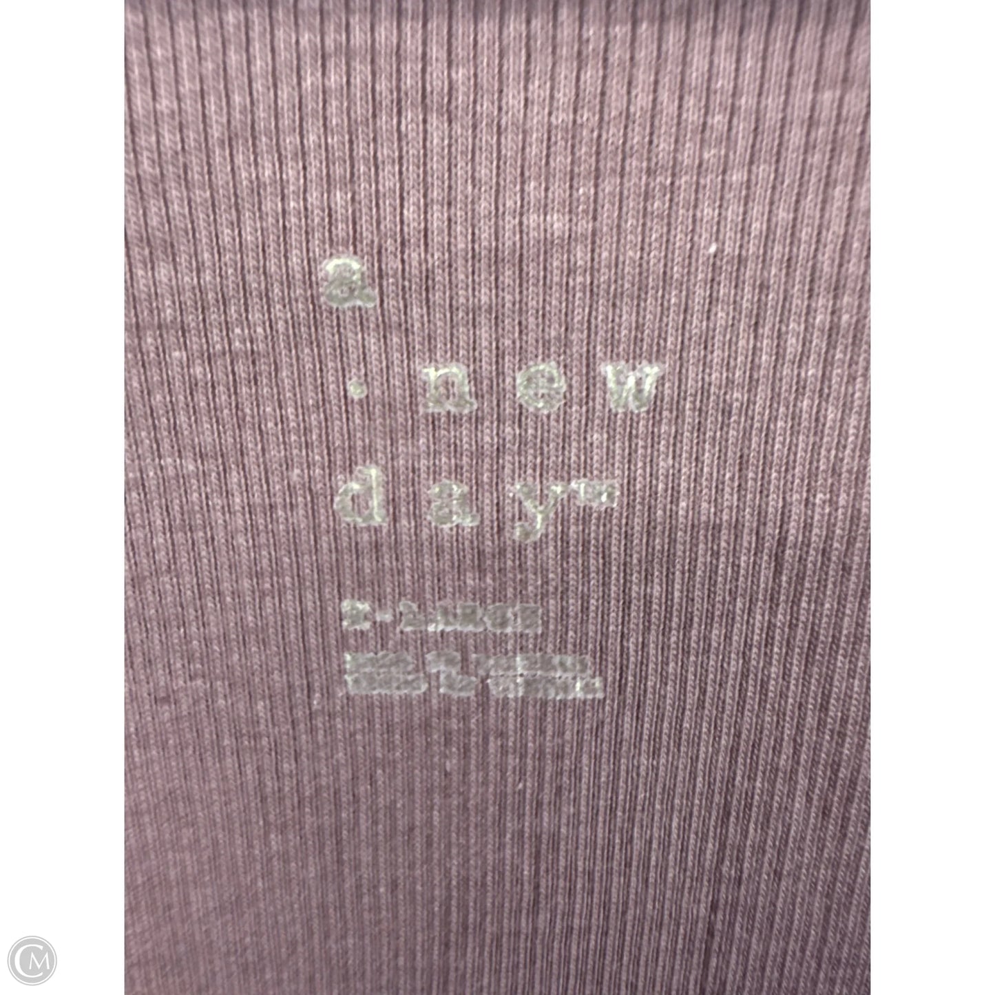 Top Long Sleeve Basic By A New Day In Purple, Size: Xl