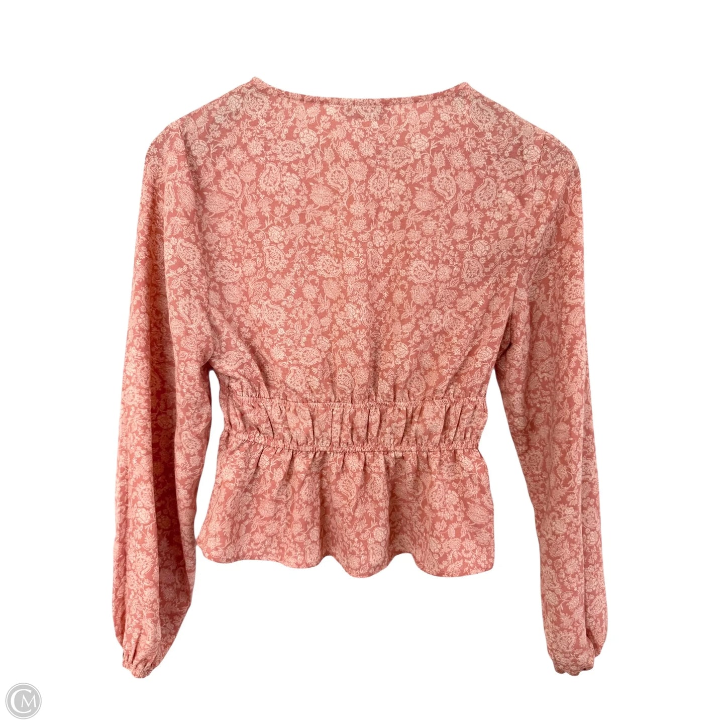 Top Long Sleeve By Paper Crane In Pink, Size: S
