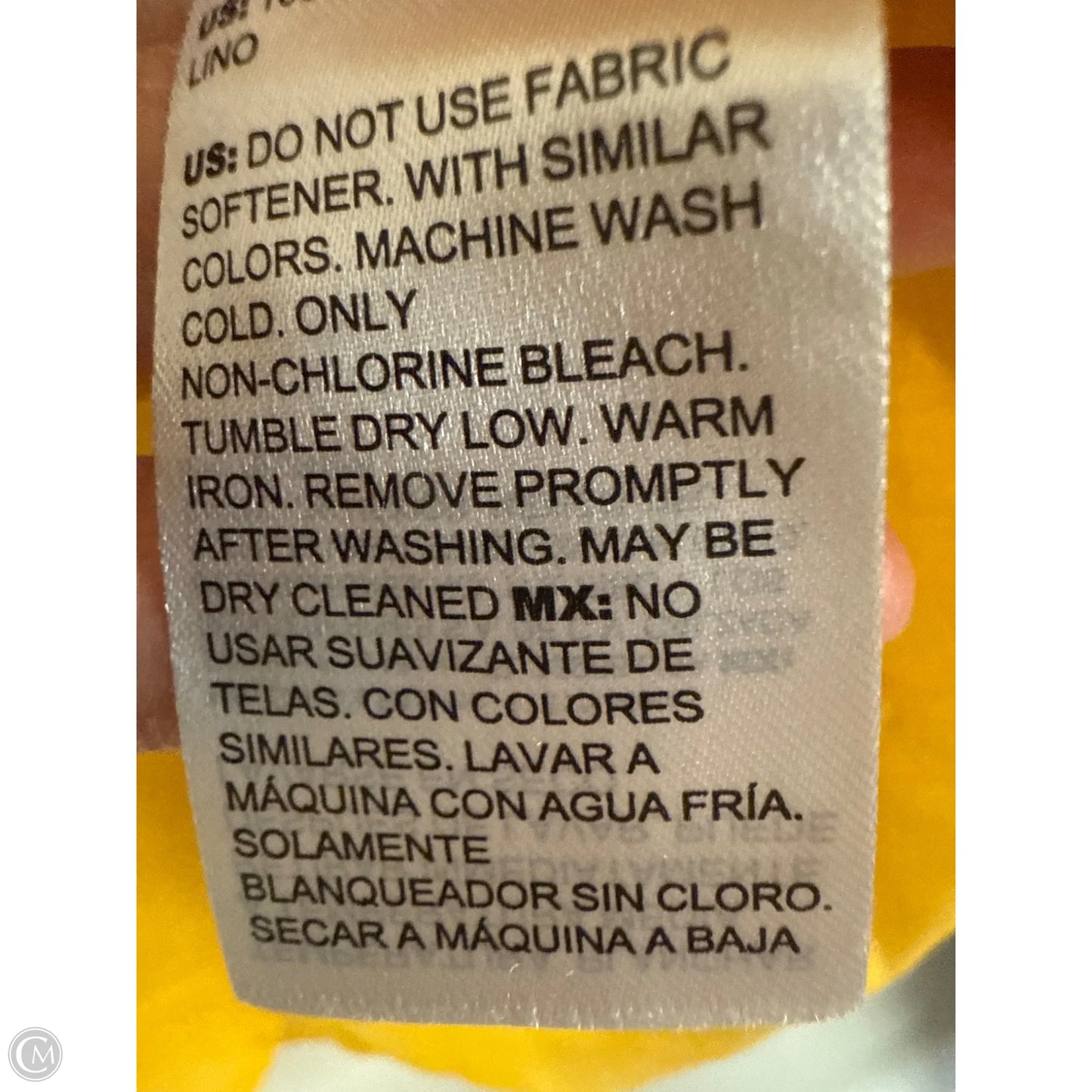 Blouse 3/4 Sleeve By Chicos In Yellow, Size: S