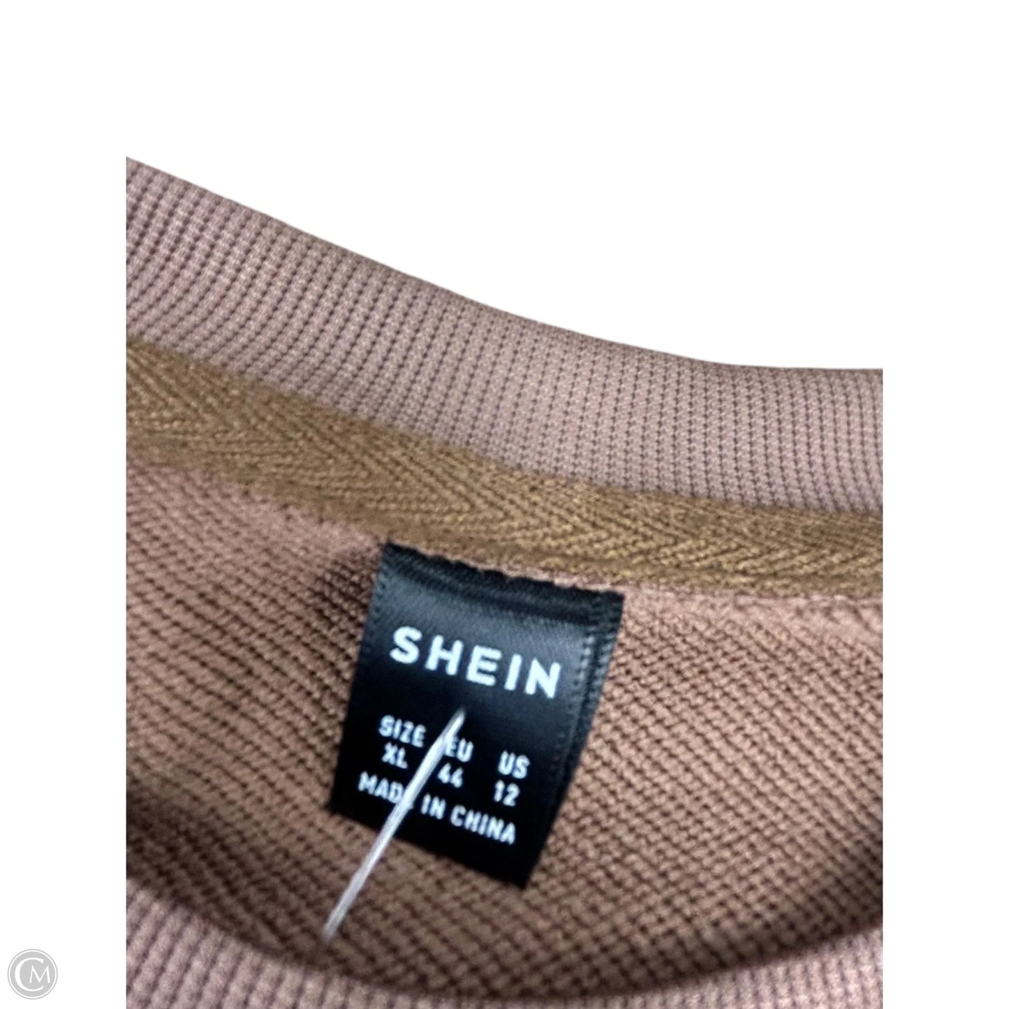 Top Long Sleeve By Shein In Brown, Size: Xl