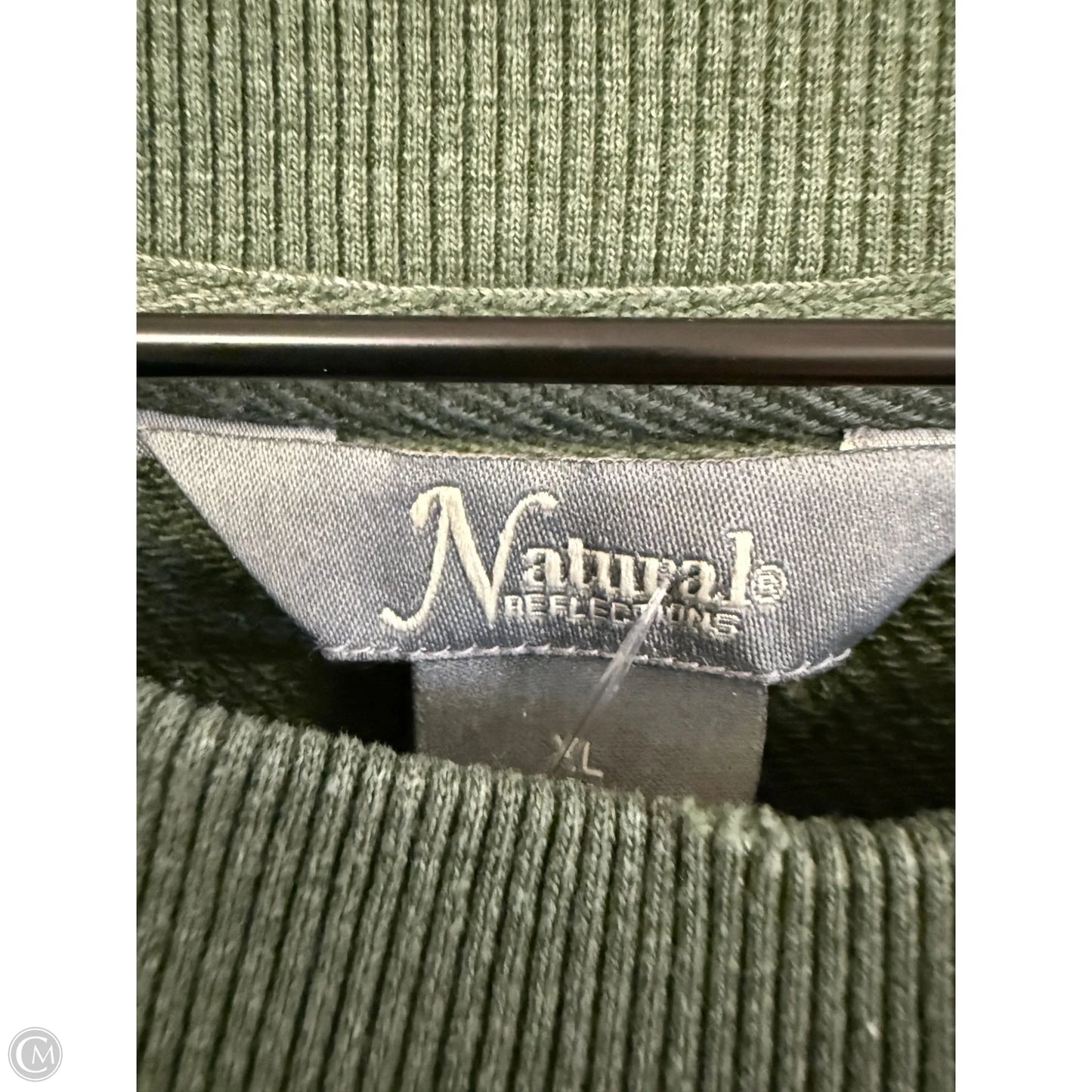 Sweatshirt Crewneck By Natural Reflections In Green, Size: Xl