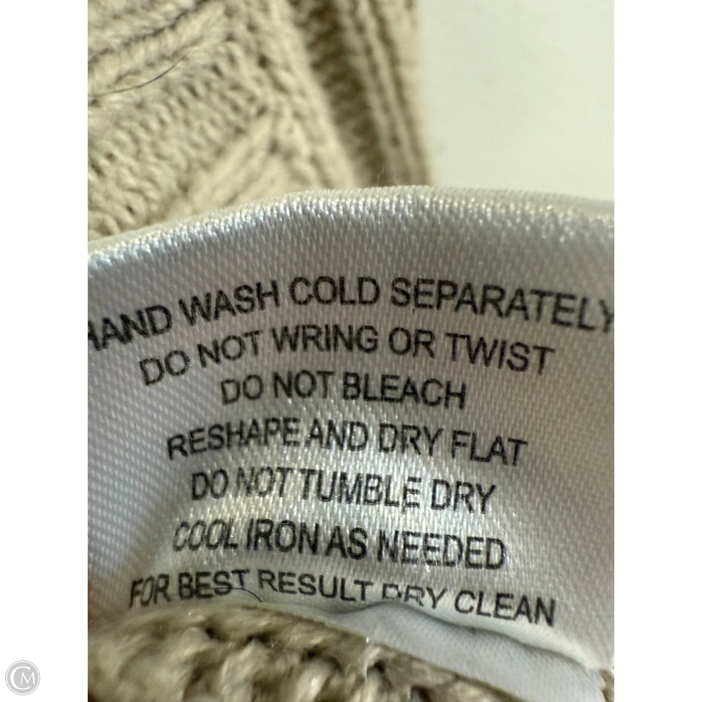 Cardigan By Pink Rose In Tan, Size: M