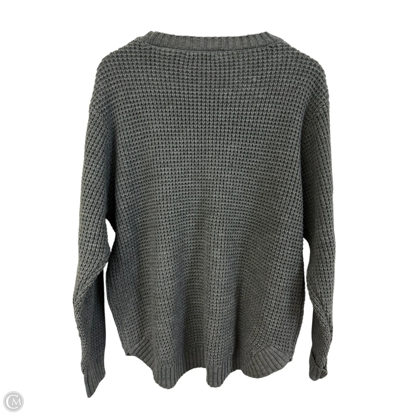 Sweater By Zenana Outfitters In Grey, Size: 1x