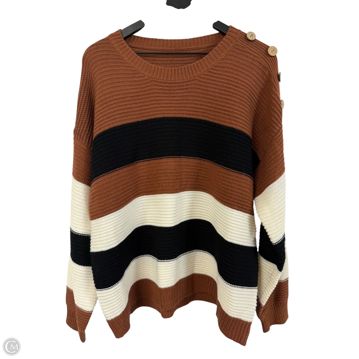 Sweater By Cmf In Black & Brown, Size: Xl
