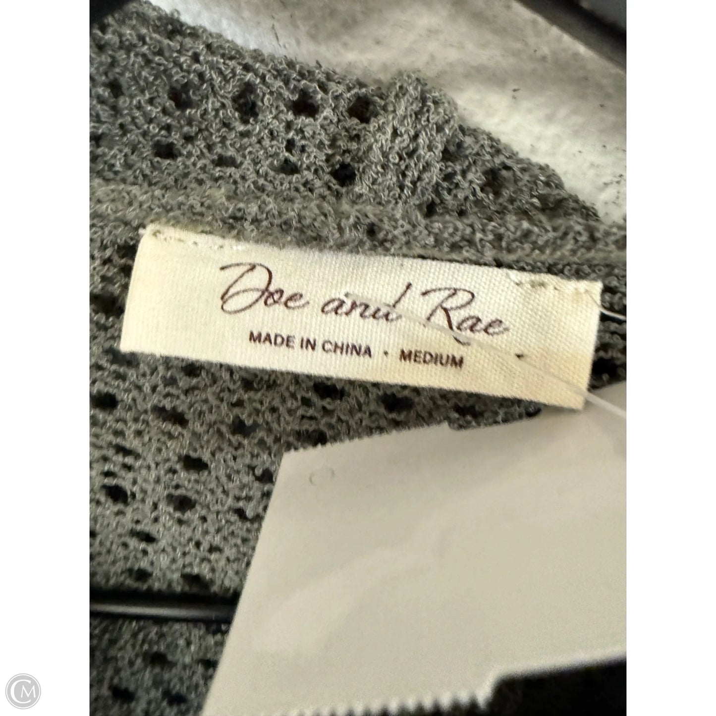 Sweater Cardigan By Doe & Rae In Green, Size: M