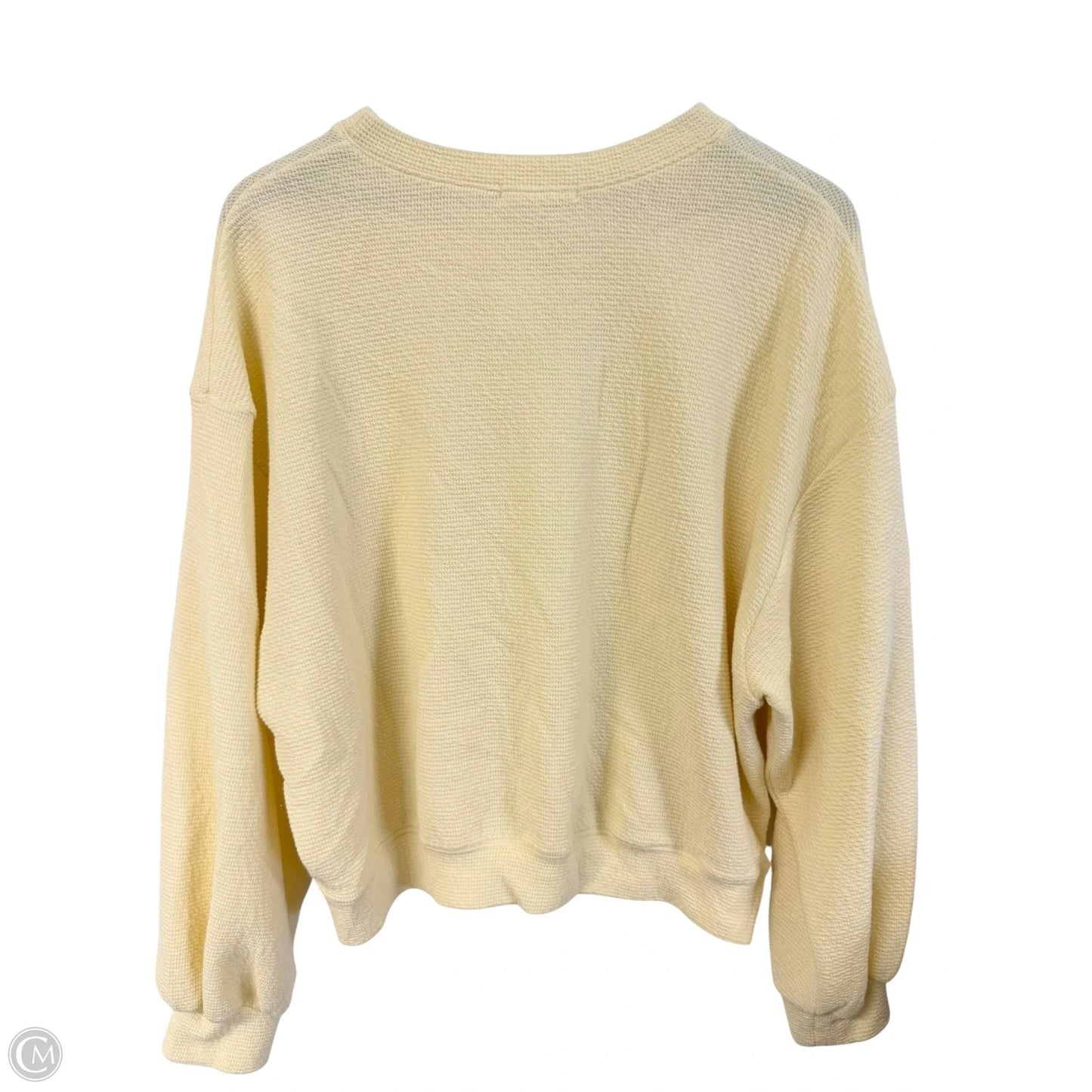 Sweatshirt Crewneck By Tres Bien In Yellow, Size: M
