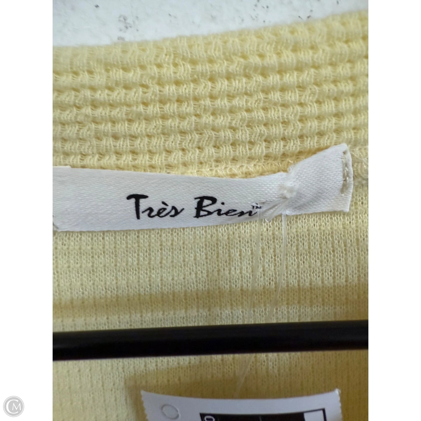 Sweatshirt Crewneck By Tres Bien In Yellow, Size: M