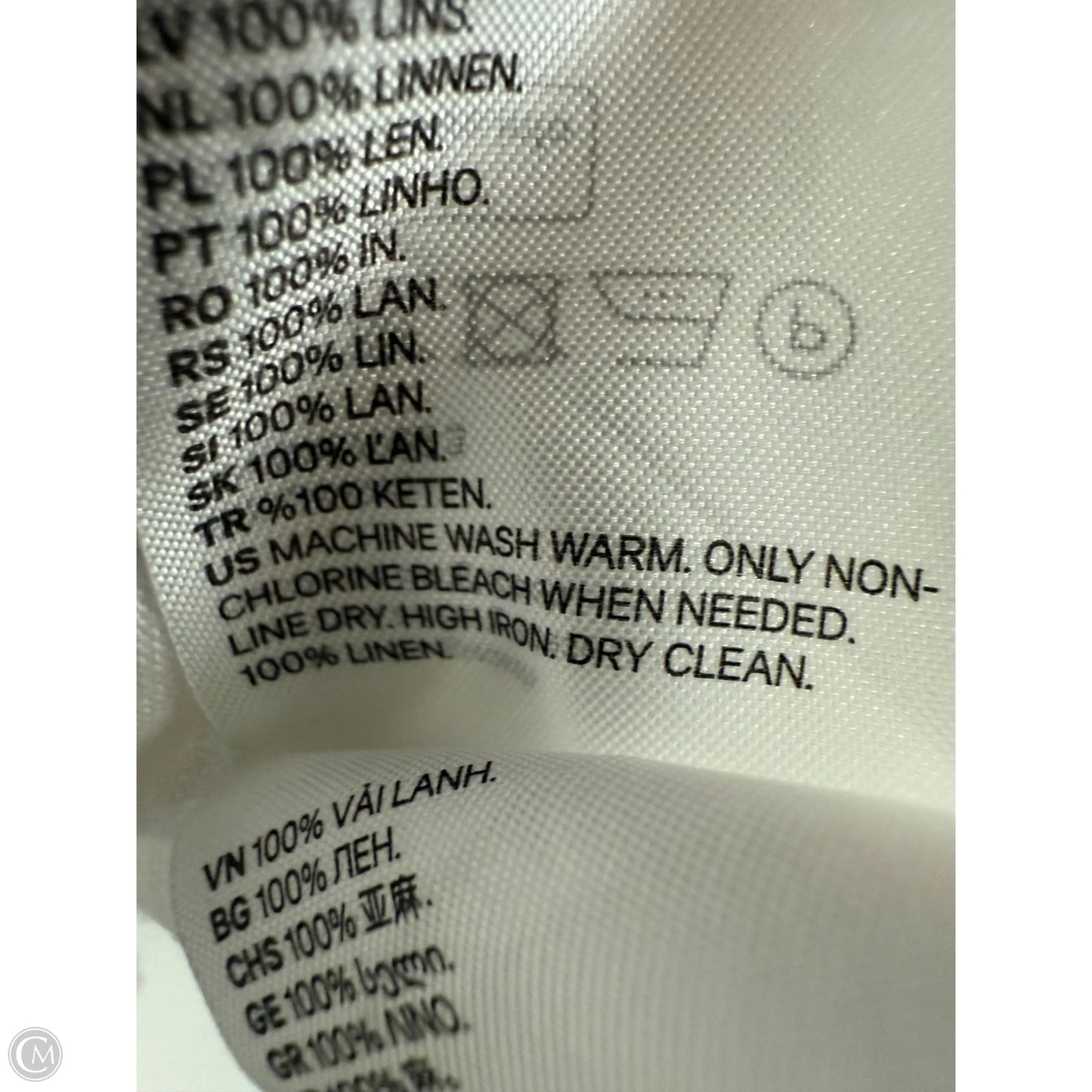 Blouse Short Sleeve By H&m In White, Size: M