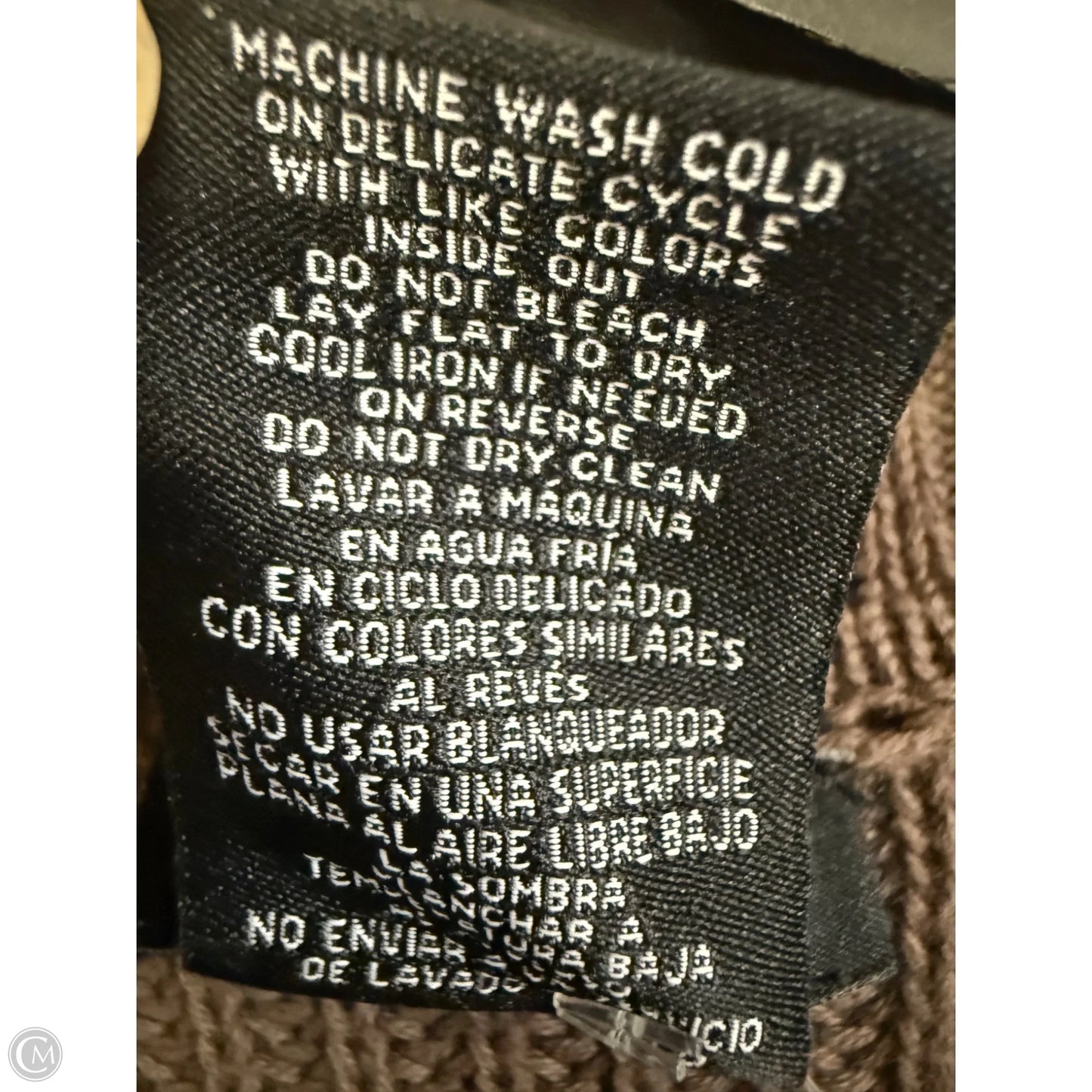 Sweater Cardigan By Clothes Mentor In Brown, Size: Xxl