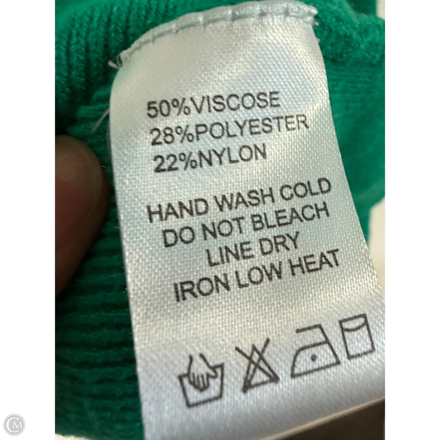 Sweater By Ee Some In Green, Size: M