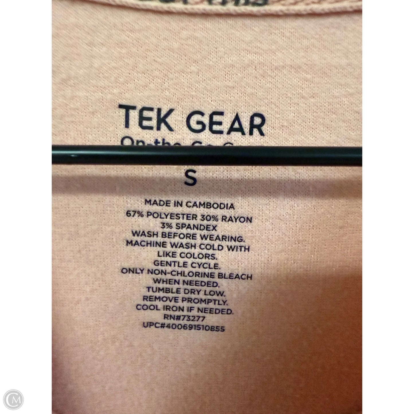 Sweatshirt Crewneck By Tek Gear In Peach, Size: S