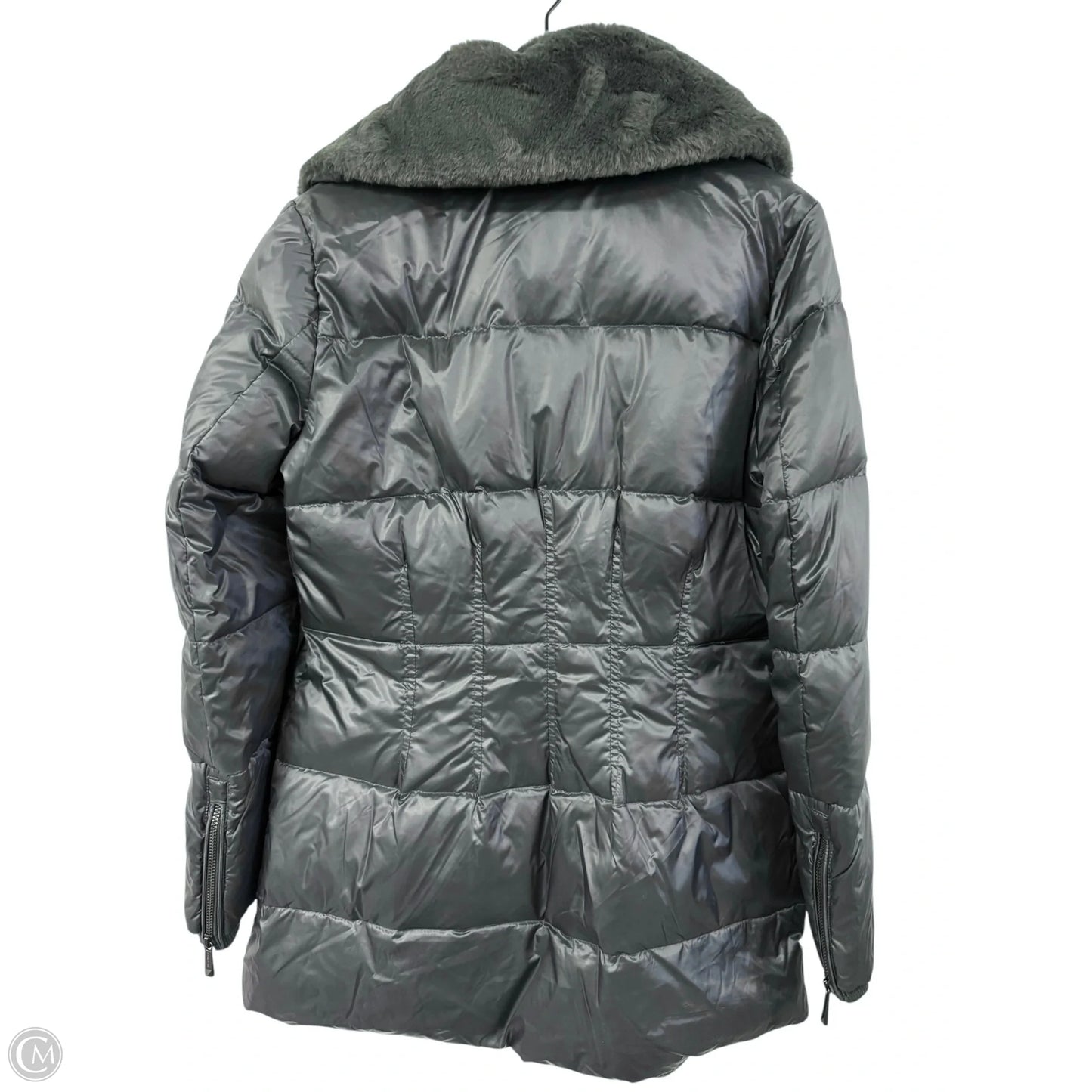 Coat Puffer & Quilted By Bcbgmaxazria In Grey, Size: M