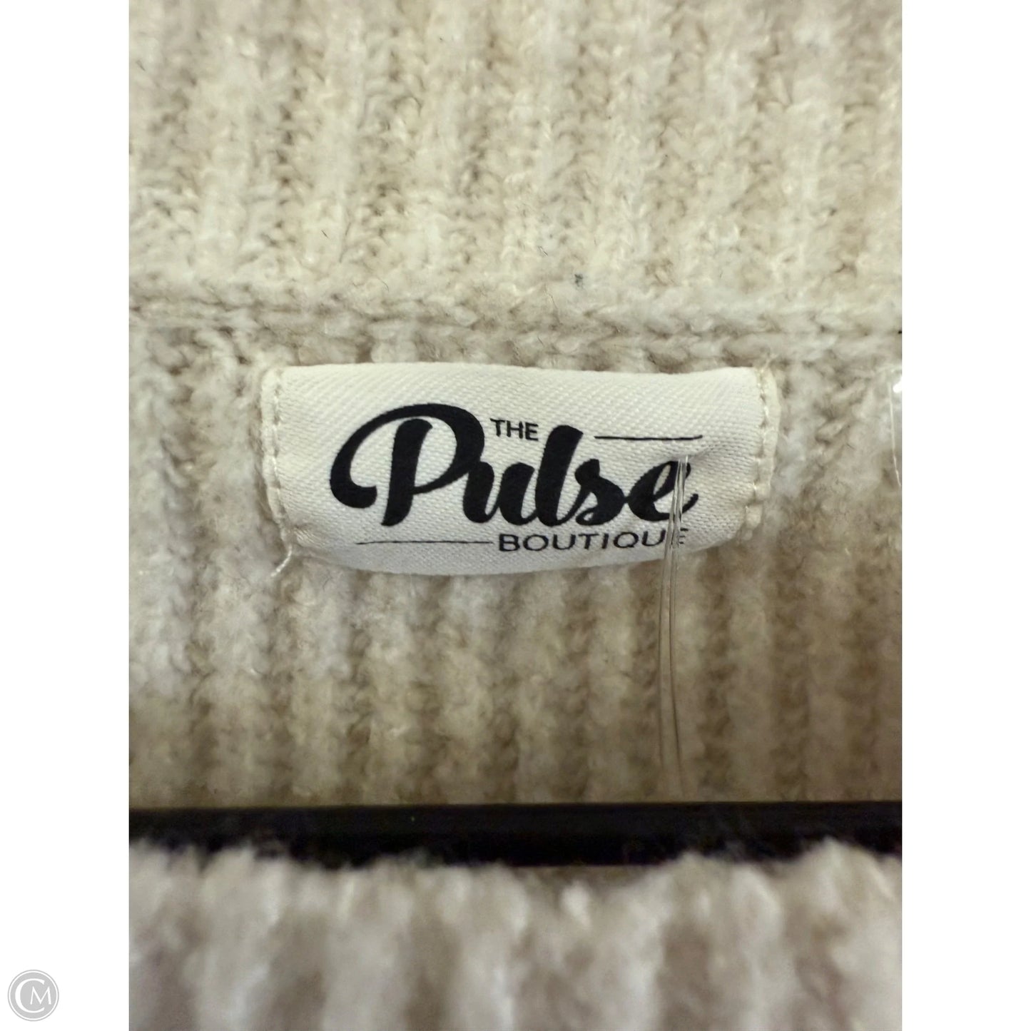 Sweater By Clothes Mentor In Brown & Cream, Size: L