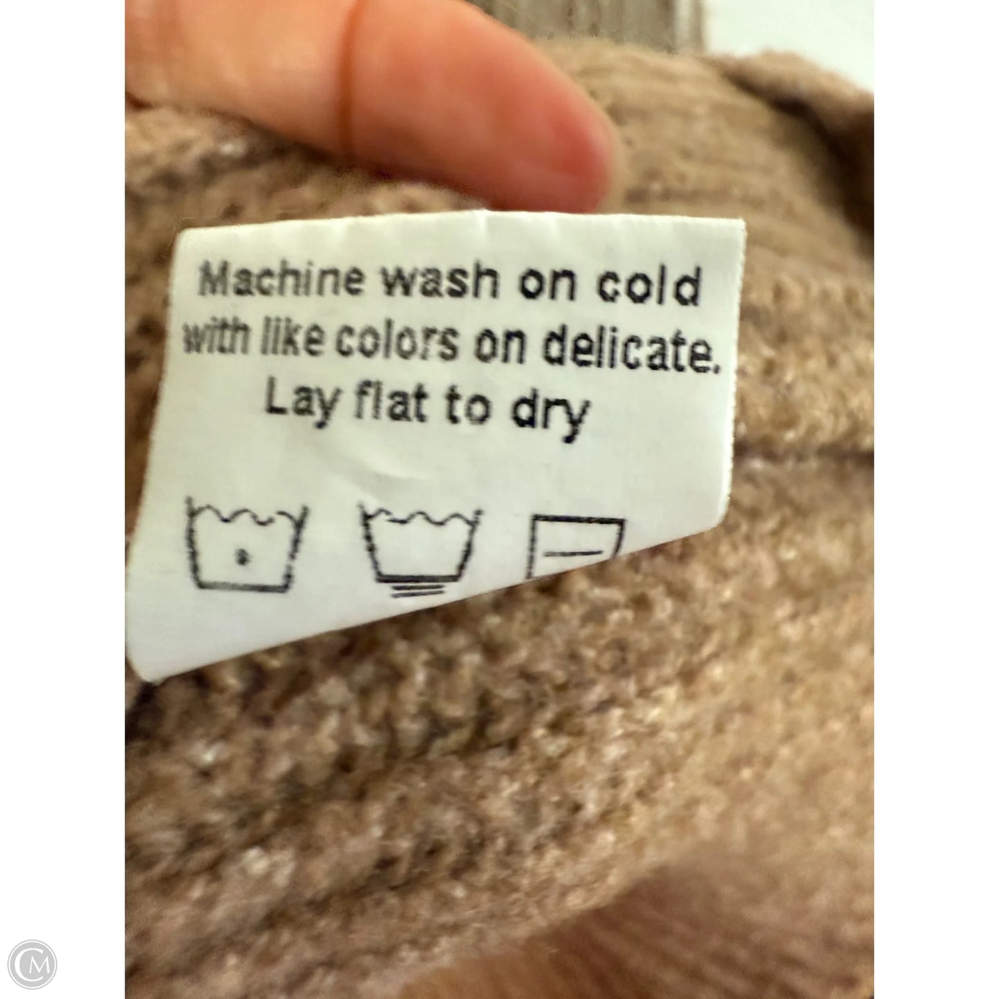 Sweater By Clothes Mentor In Brown & Cream, Size: L