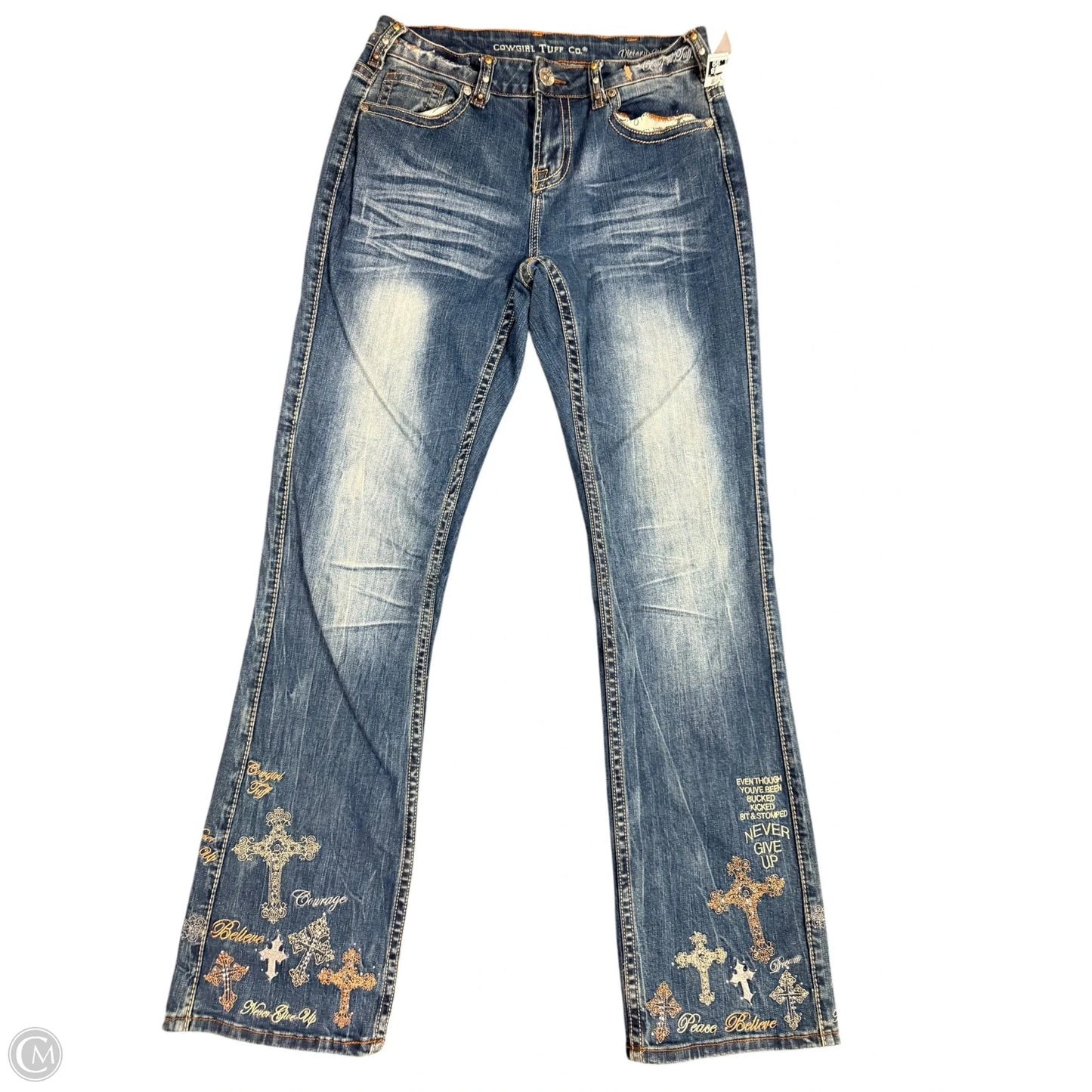 Jeans Boot Cut By Cmc In Blue Denim, Size: 10