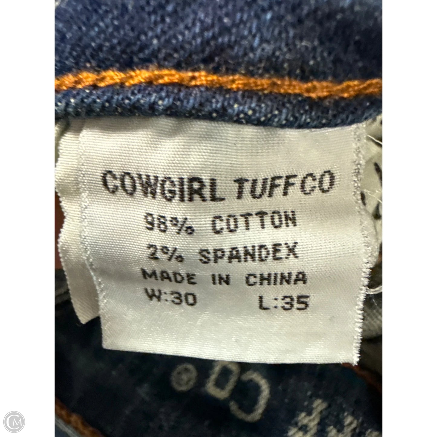 Jeans Boot Cut By Cmc In Blue Denim, Size: 10