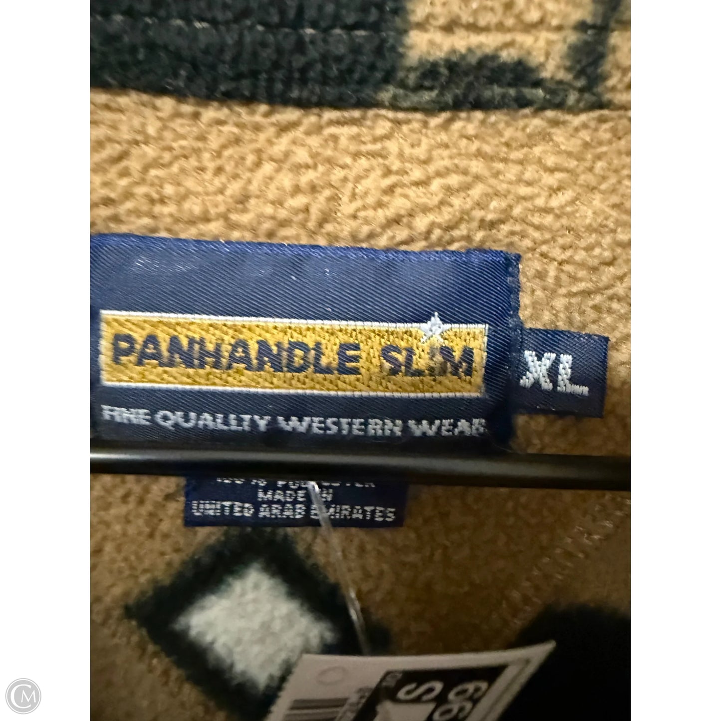 Sweatshirt Collar By Clothes Mentor In Black & Brown, Size: Xl